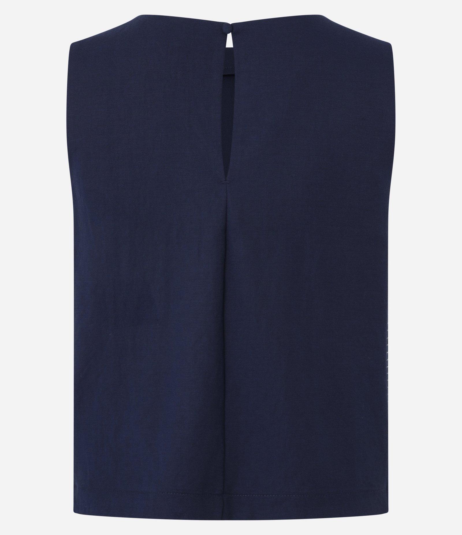 Blusa Curta sem Manga com Detalhe Listrado Azul 2