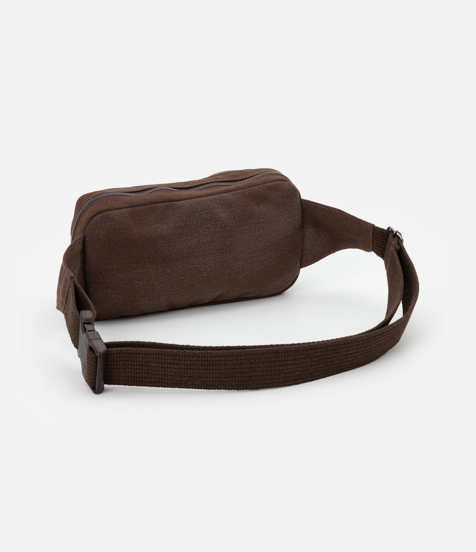 Pochete em Cotton com Bolsos e Efeito Estonado Marrom 7