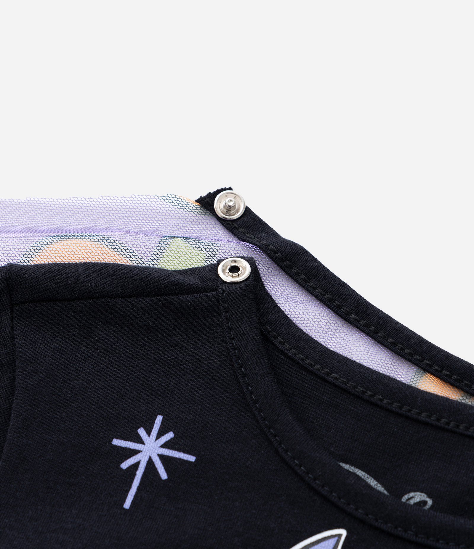 Camiseta Slim Infantil com Estampa de Hawlloween e Capa Minnie - Tam 1 a 6 Anos Preto 9