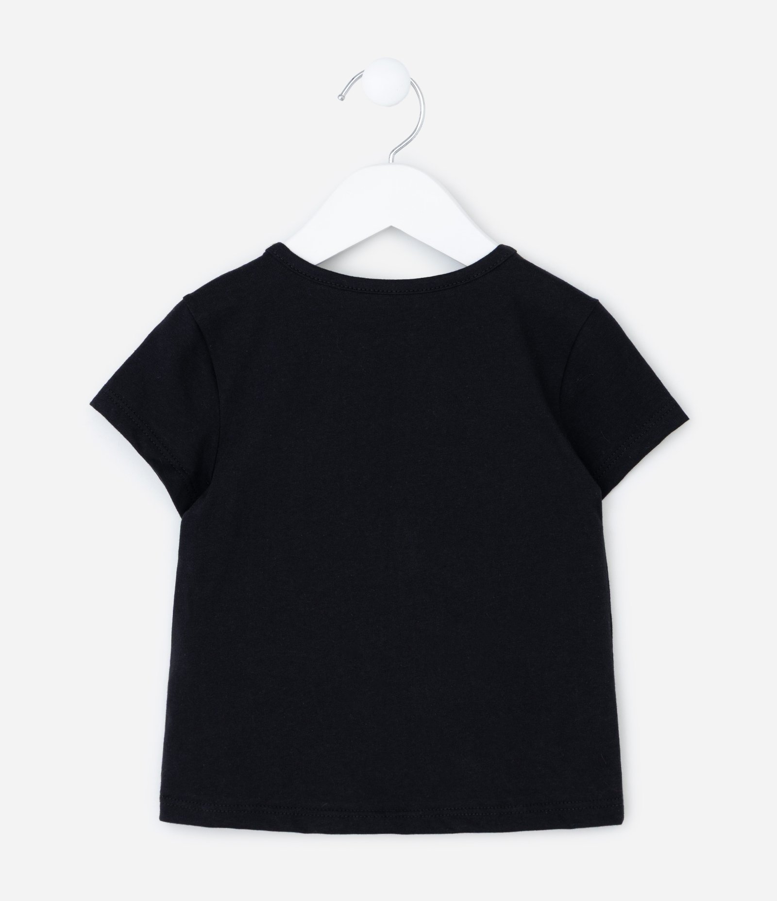 Camiseta Slim Infantil com Estampa de Hawlloween e Capa Minnie - Tam 1 a 6 Anos Preto 4