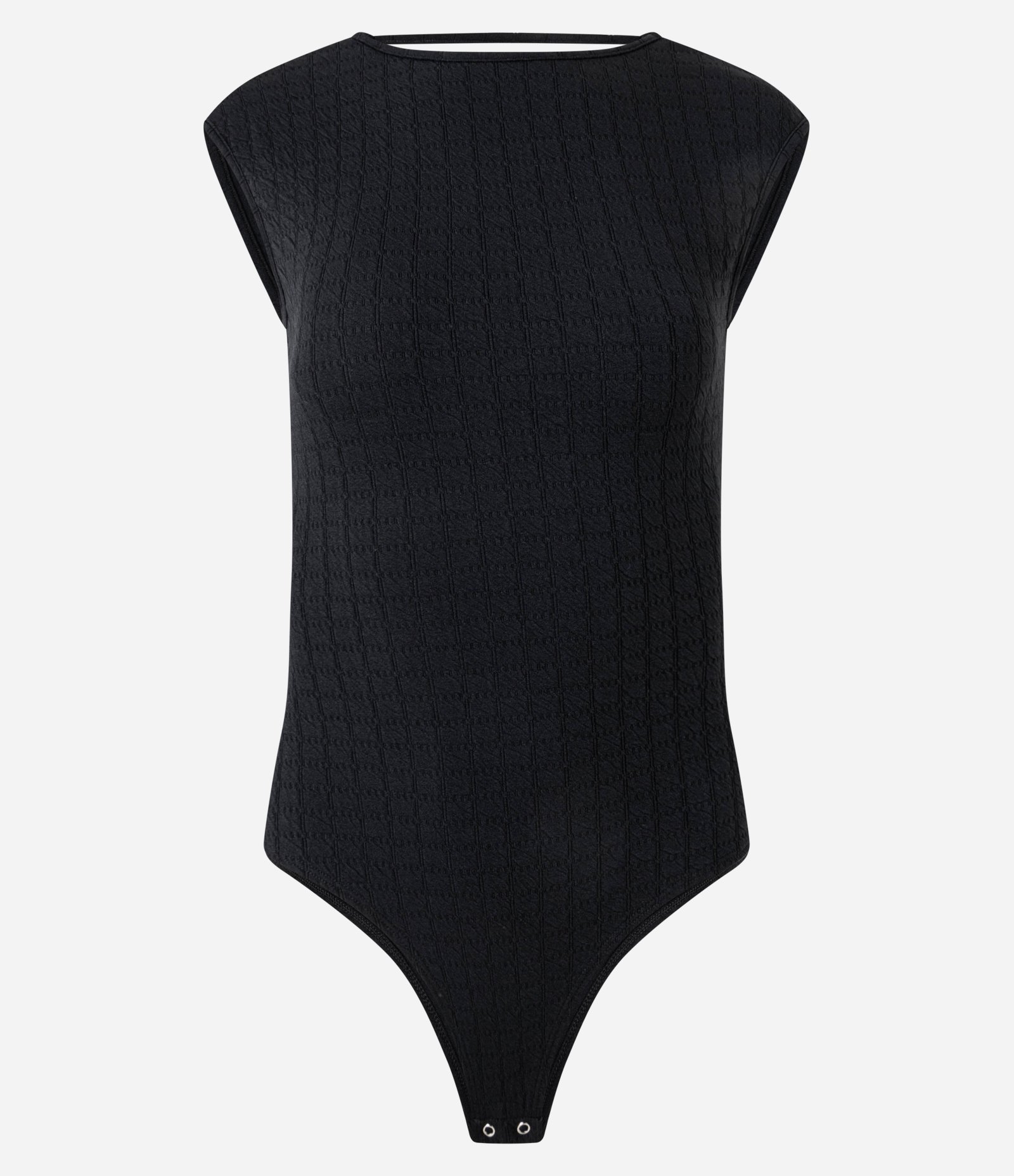 Body Texturizado com Decote nas Costas Preto 2