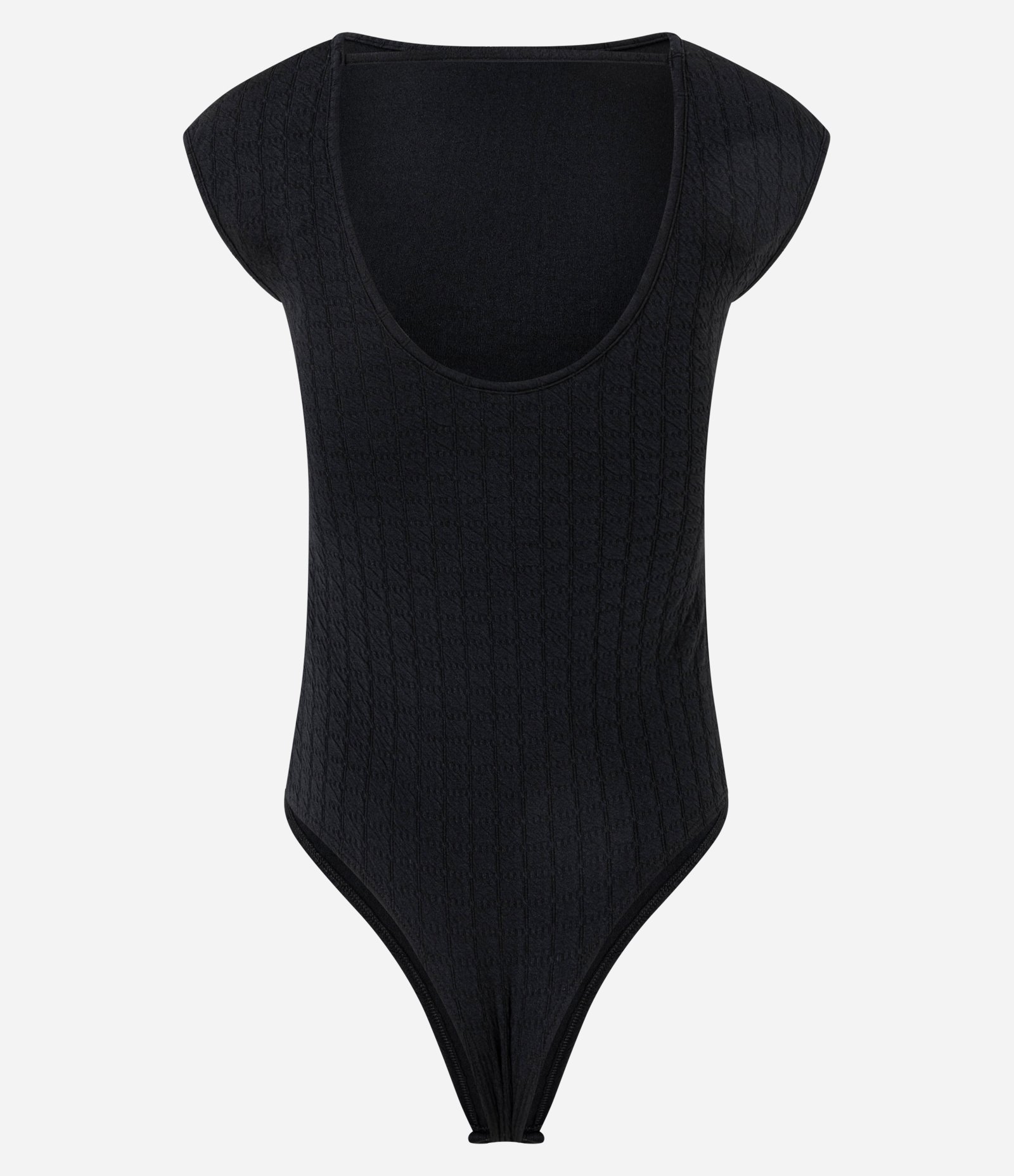 Body Texturizado com Decote nas Costas Preto 4