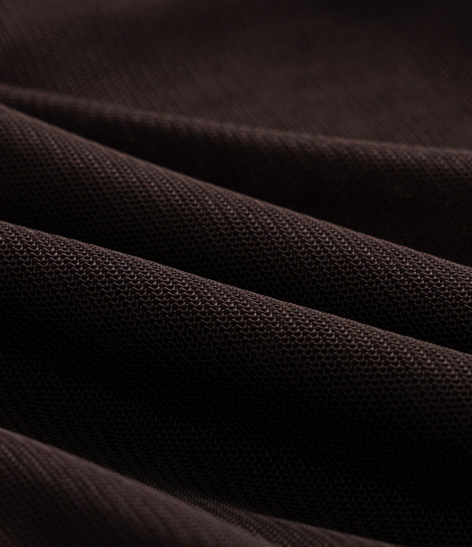 Blusa em Tule com Decote Assimétrico Curve & Plus Size Marrom 8