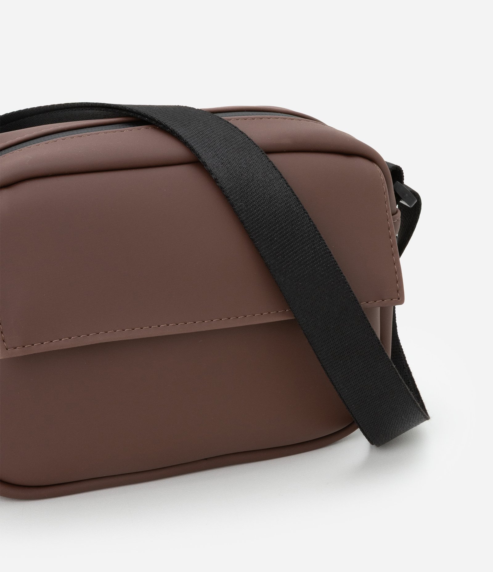 Bolsa Shoulder em Pu com Bolso Marrom 7