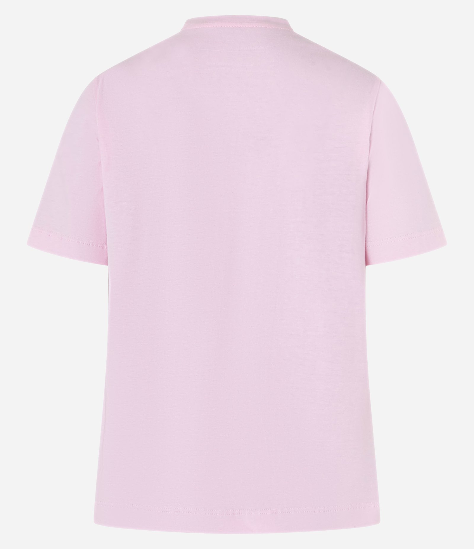 Camiseta Básica em Cotton com Gola Redonda Rosa Claro 6