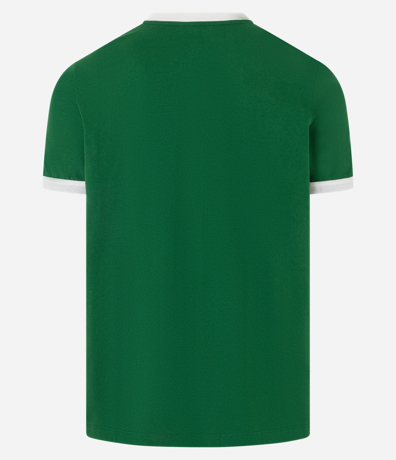 Camiseta Regular em Algodão com Listras nos Ombros Verde 8