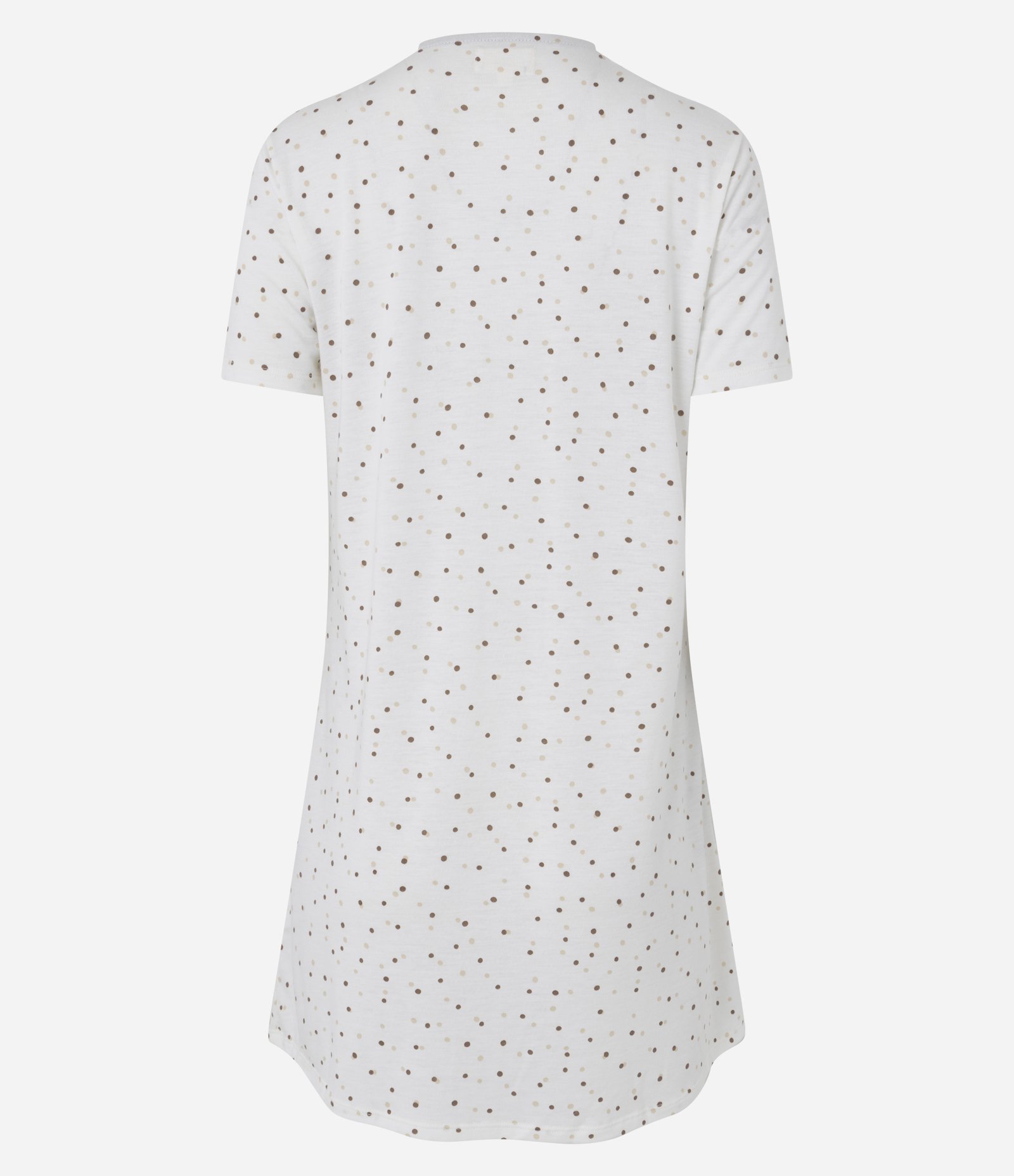 Camisola em Viscose Poá com Abotoamento Branco 4