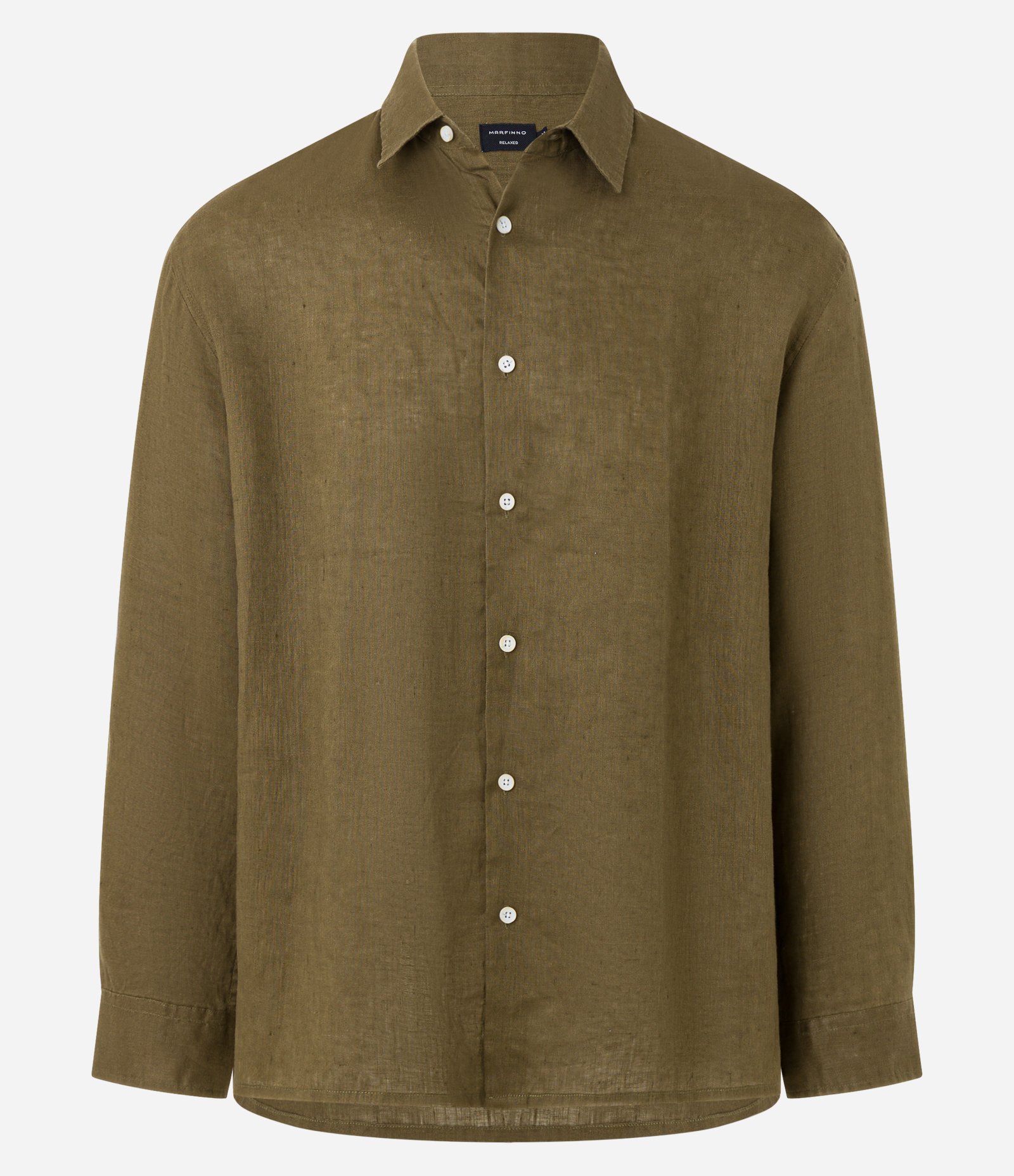 Camisa Relaxed em Cambraia de Linho Puro Verde 1