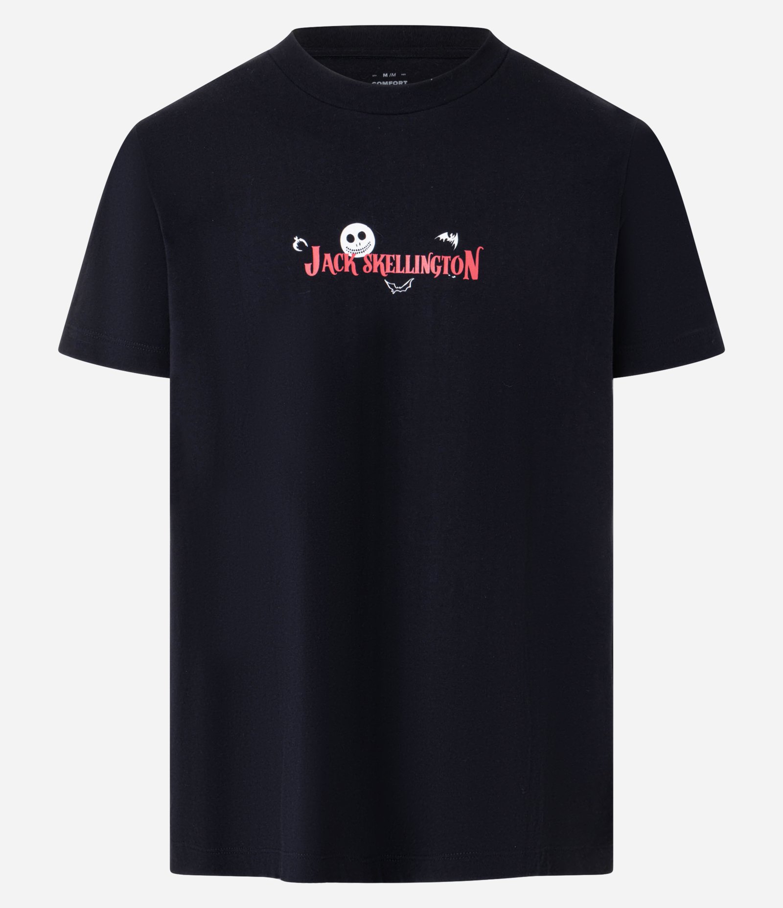 Camiseta Comfort em Algodão com Estampa Jack Skellington Preto 5