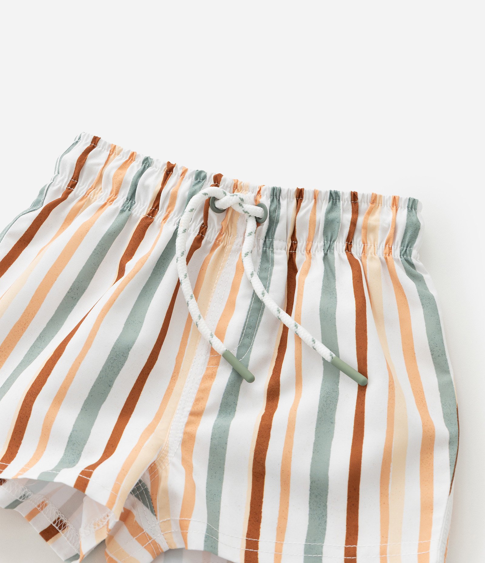 Conjunto Infantil Camiseta E Bermuda Praia – Tam 1 A 6 Anos Branco 8