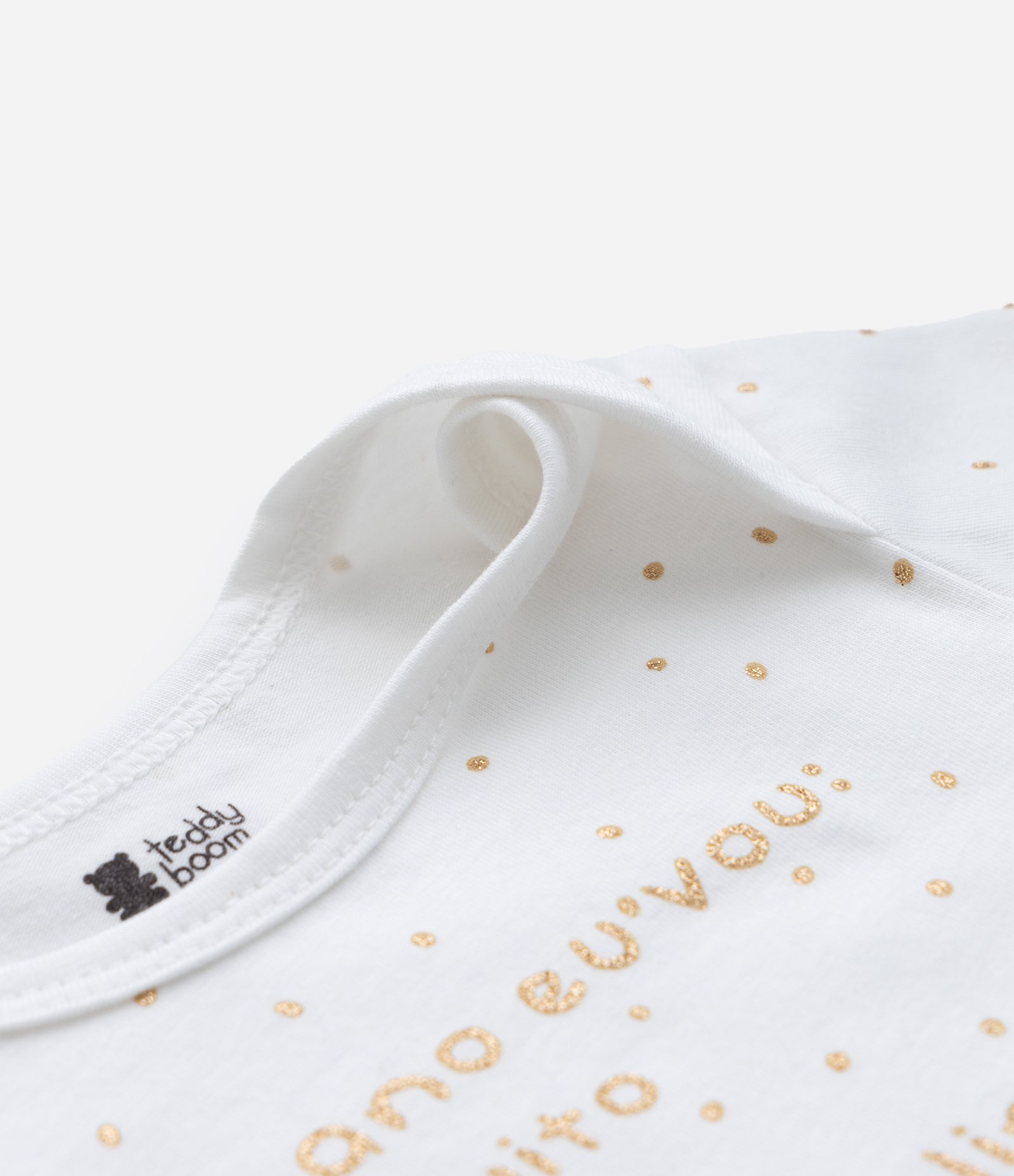 Body Infantil com Frases Ano Novo - Tam 0 a 18 Meses Branco 4