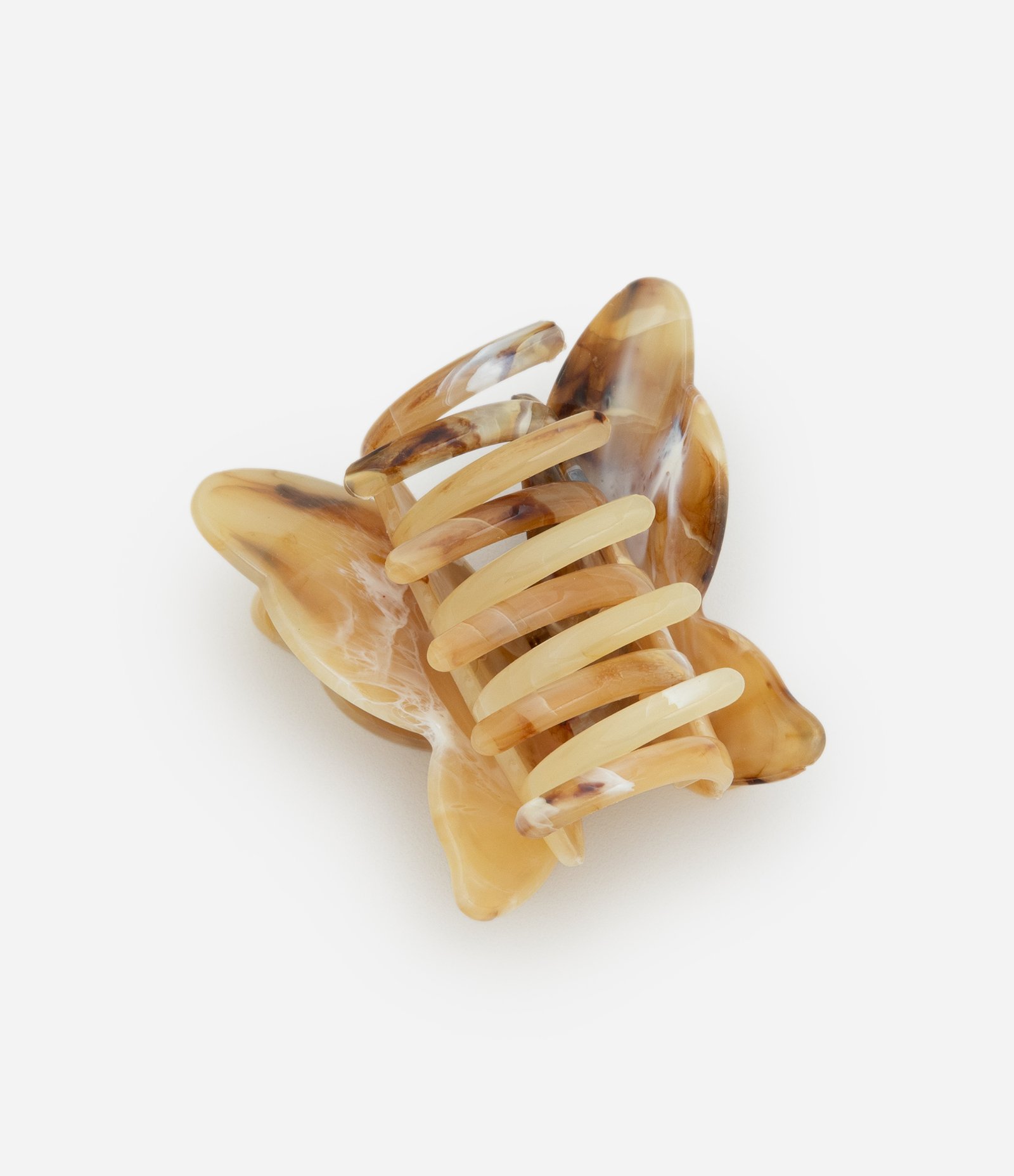 Piranha De Cabelo com Formato de Borboleta Bege 2