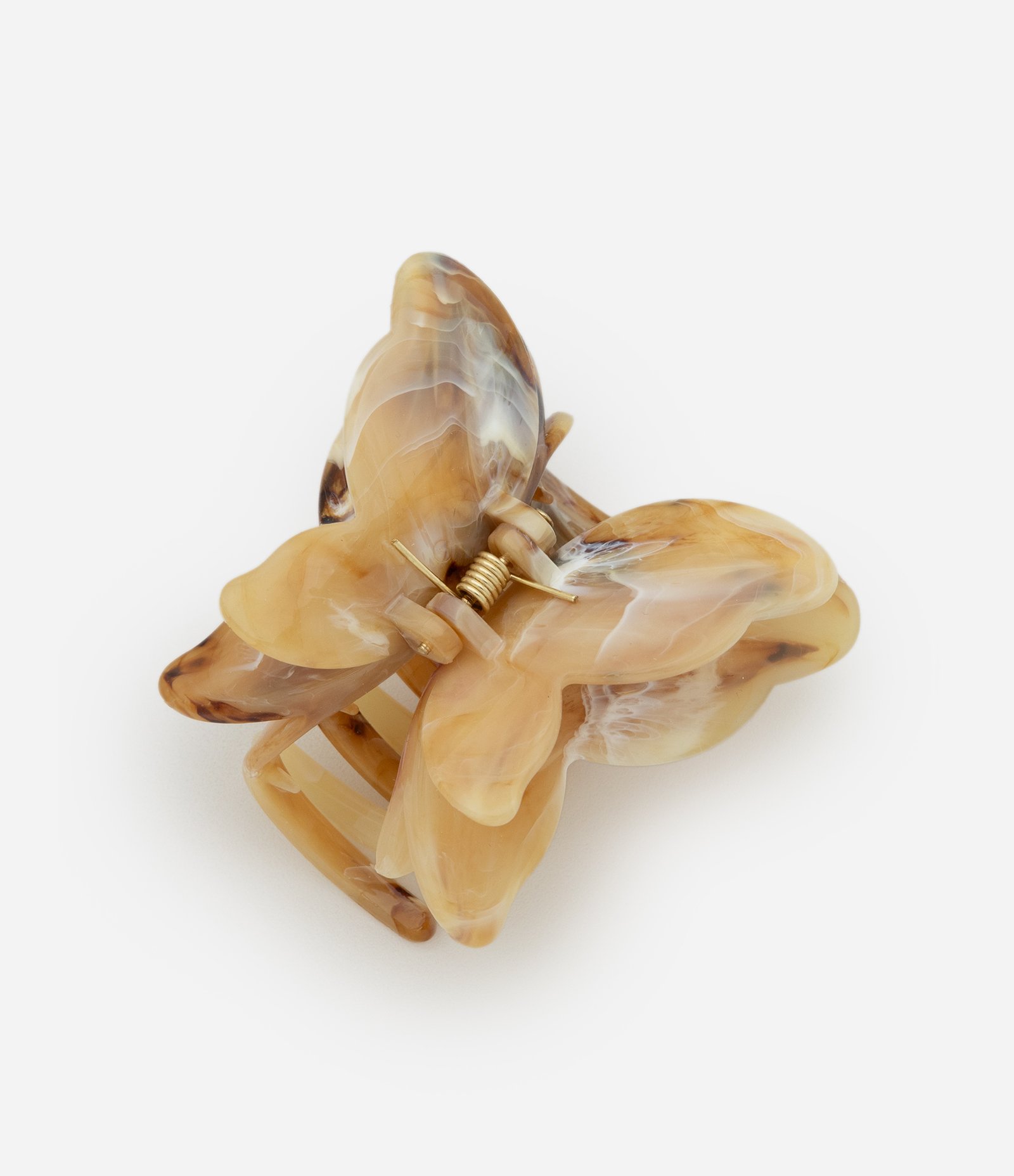 Piranha De Cabelo com Formato de Borboleta Bege 1