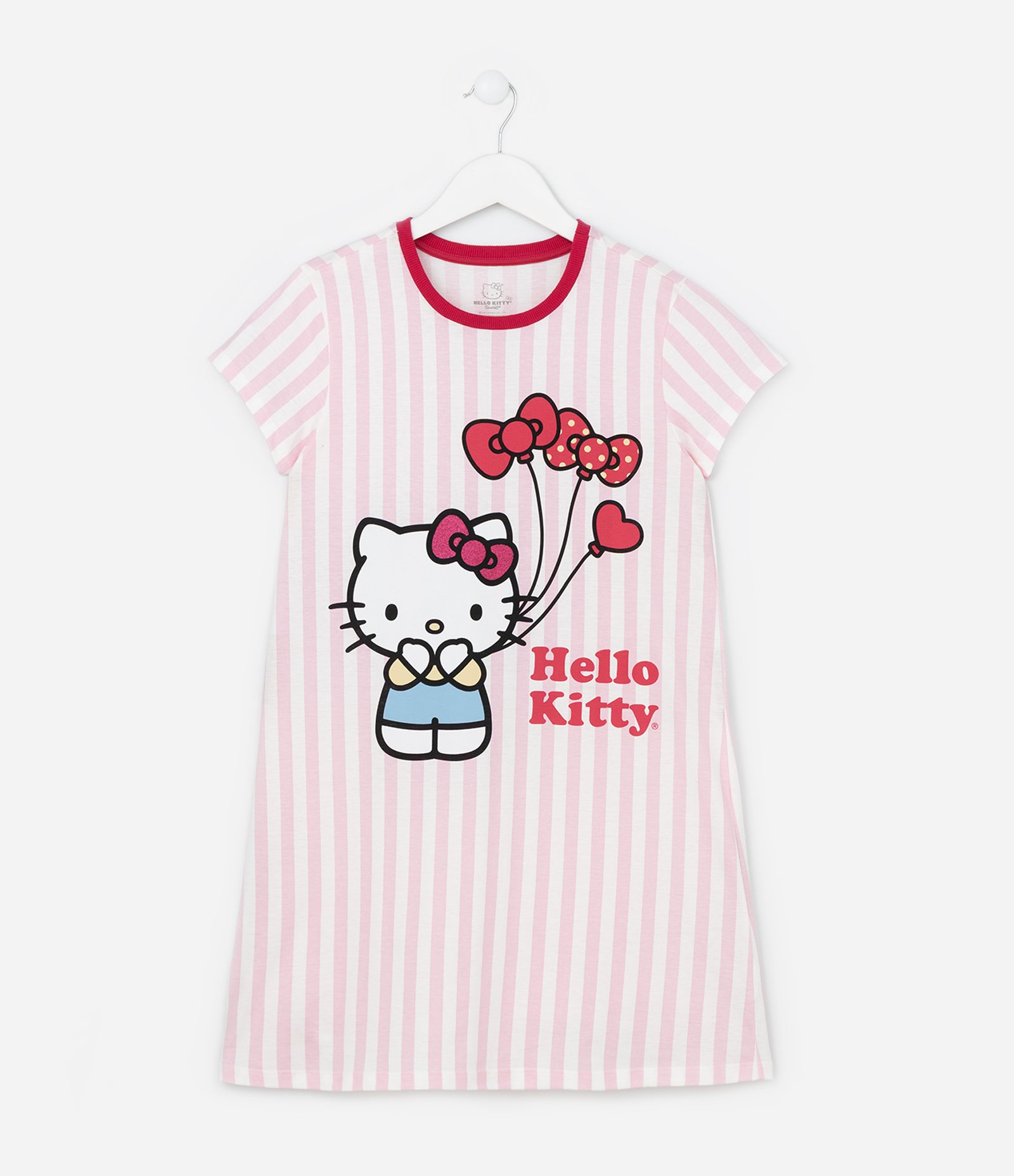 Camisola Infantil com Estampa e Lettering Hello Kitty - Tam 5 a 14 Anos Rosa 1