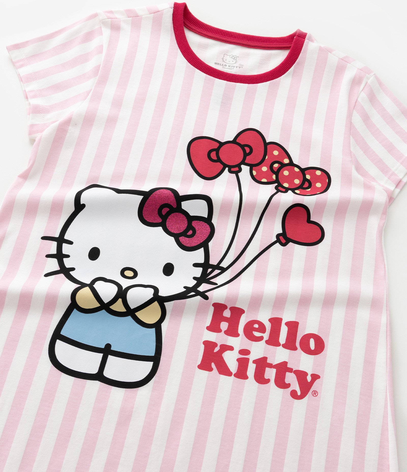Camisola Infantil com Estampa e Lettering Hello Kitty - Tam 5 a 14 Anos Rosa 6