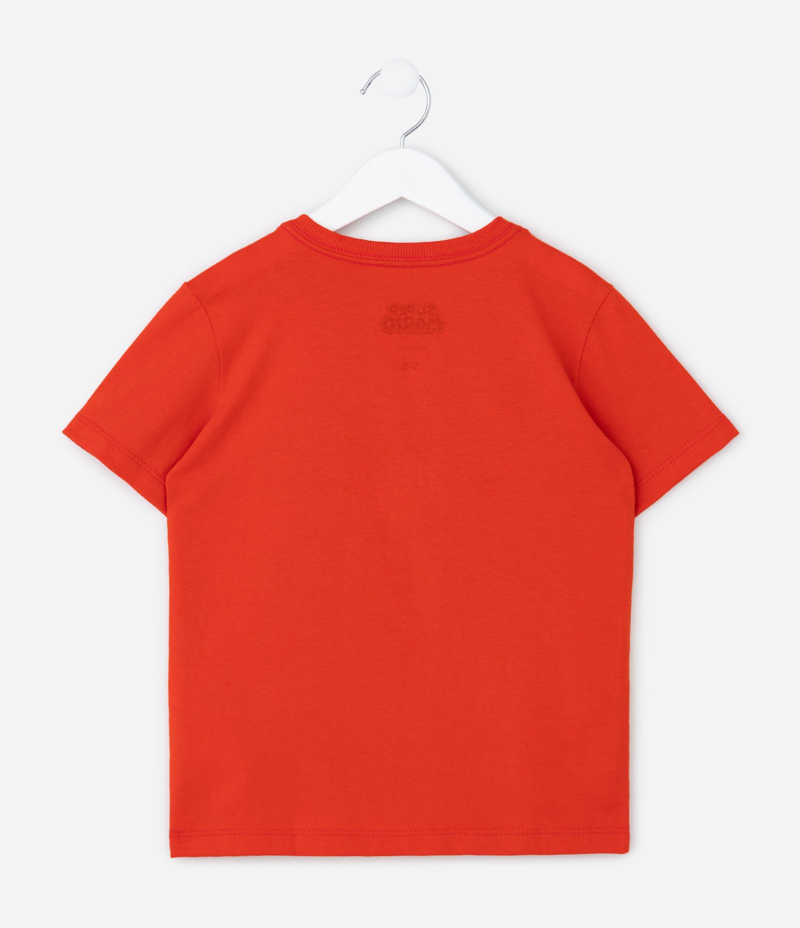 Camiseta Infantil com Estampa Mario de Nintendo - Tam 4 a 10 Anos Vermelho 2