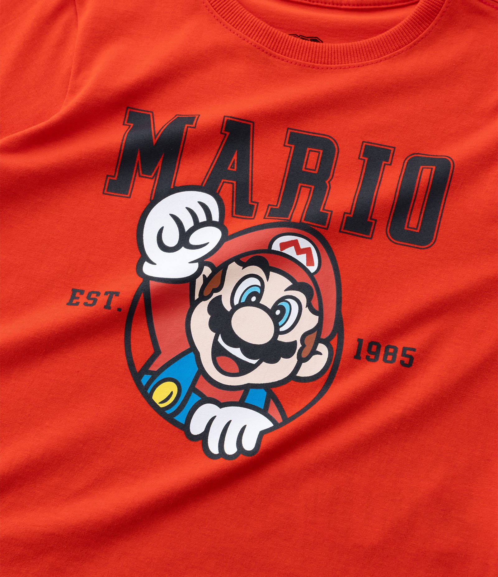 Camiseta Infantil com Estampa Mario de Nintendo - Tam 4 a 10 Anos Vermelho 5