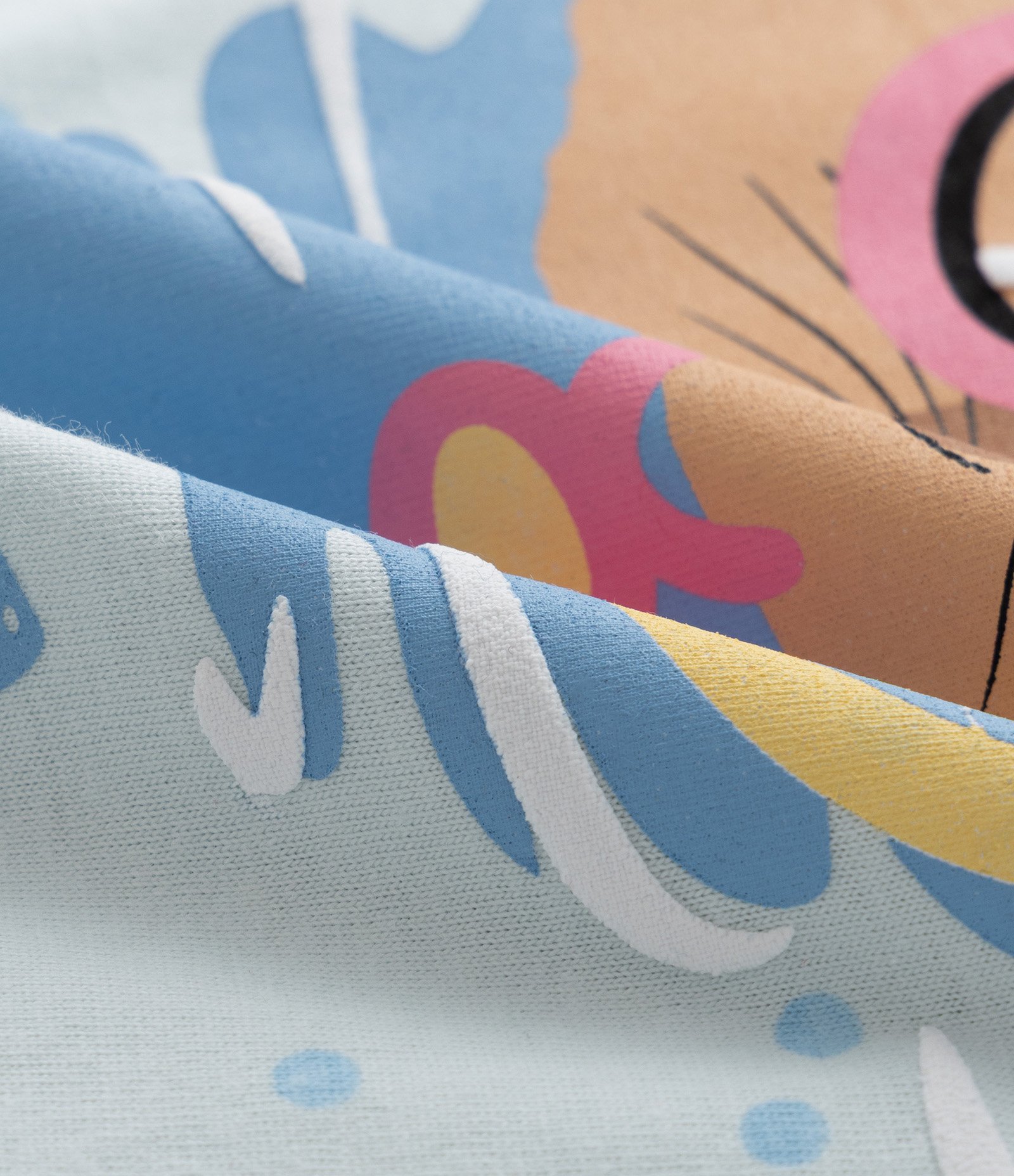 Pijama Curto Infantil com Estampa Poá e Capivara - Tam 2 a 6 Anos Azul 9