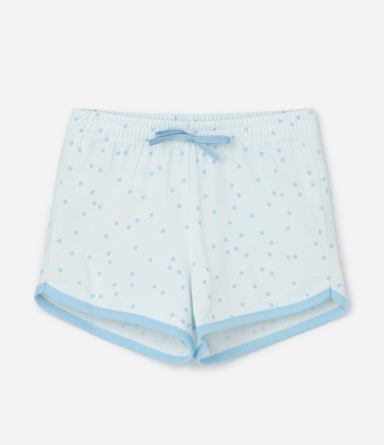 Pijama Curto Infantil com Estampa Poá e Capivara - Tam 2 a 6 Anos Azul 4