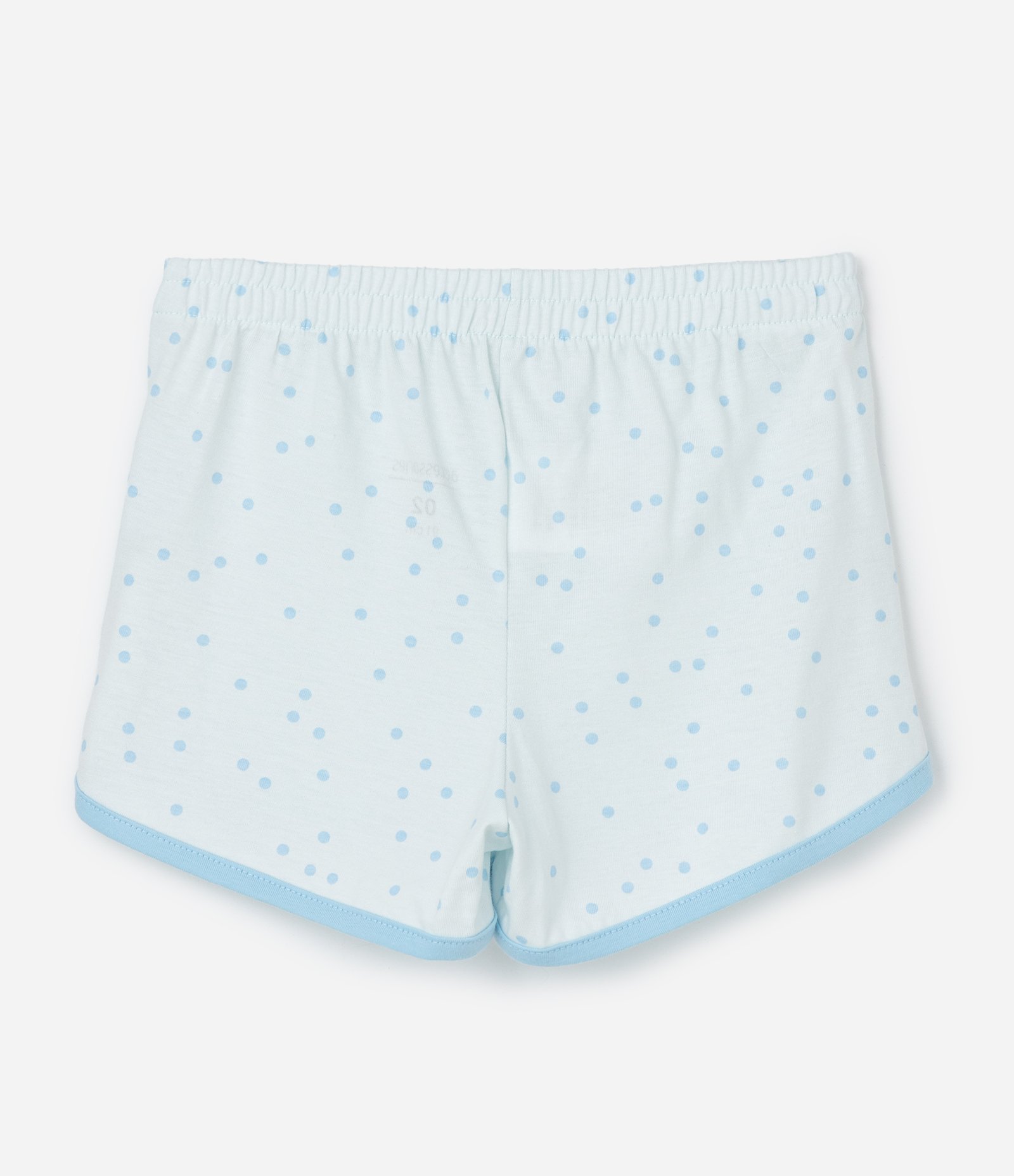 Pijama Curto Infantil com Estampa Poá e Capivara - Tam 2 a 6 Anos Azul 5