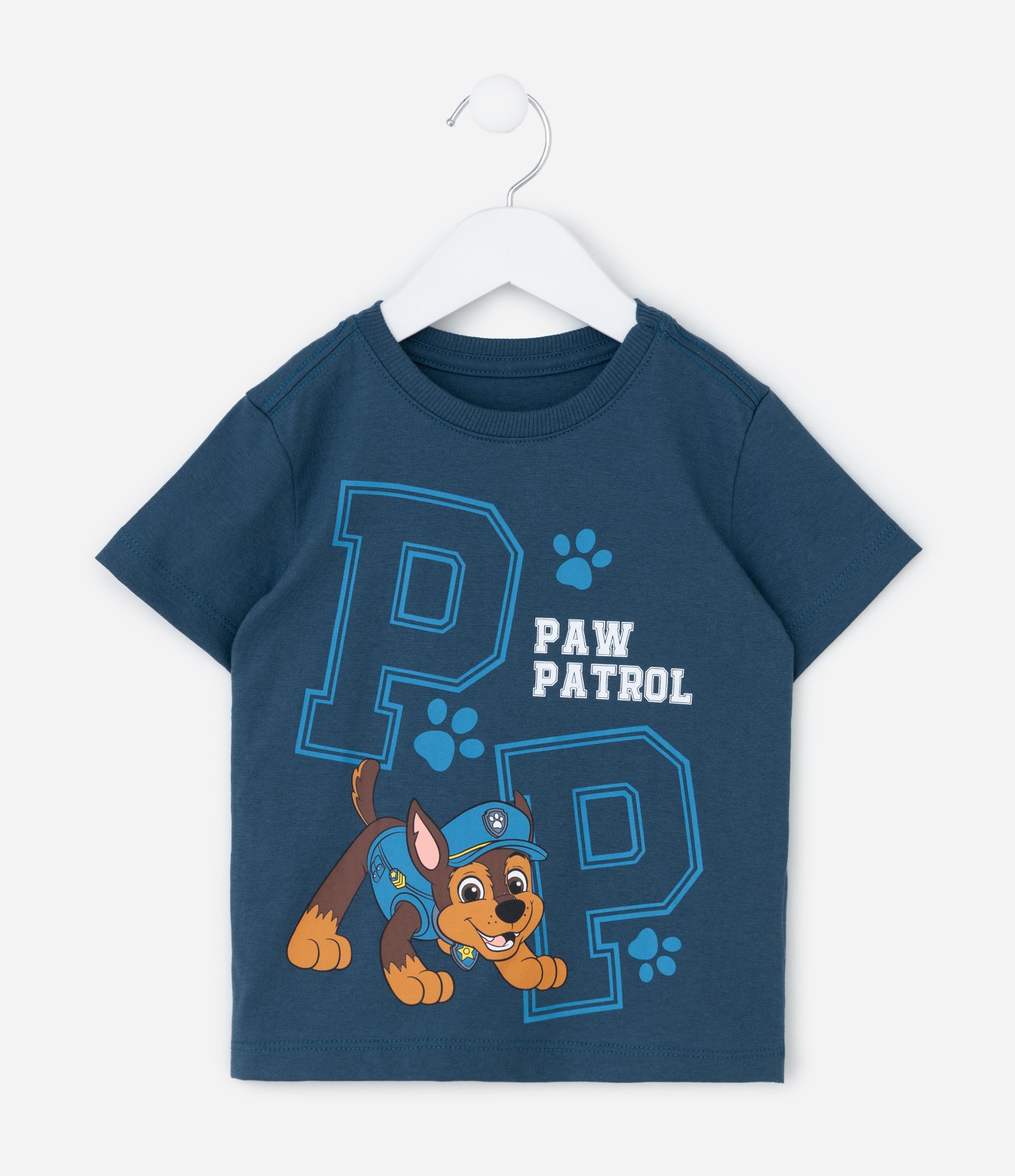 Camiseta Infantil com Estampa Patrulha Canina Chase - Tam 2 A 5 Anos Azul 2