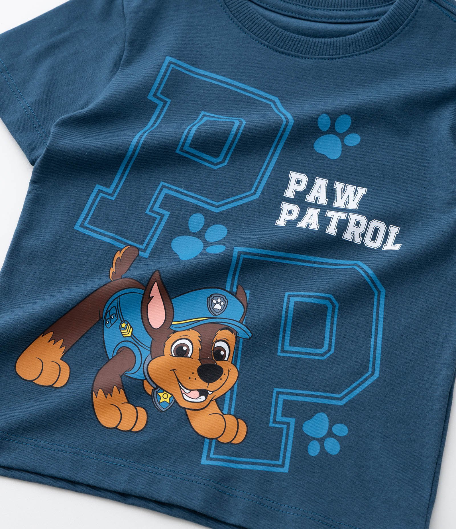 Camiseta Infantil com Estampa Patrulha Canina Chase - Tam 2 A 5 Anos Azul 6