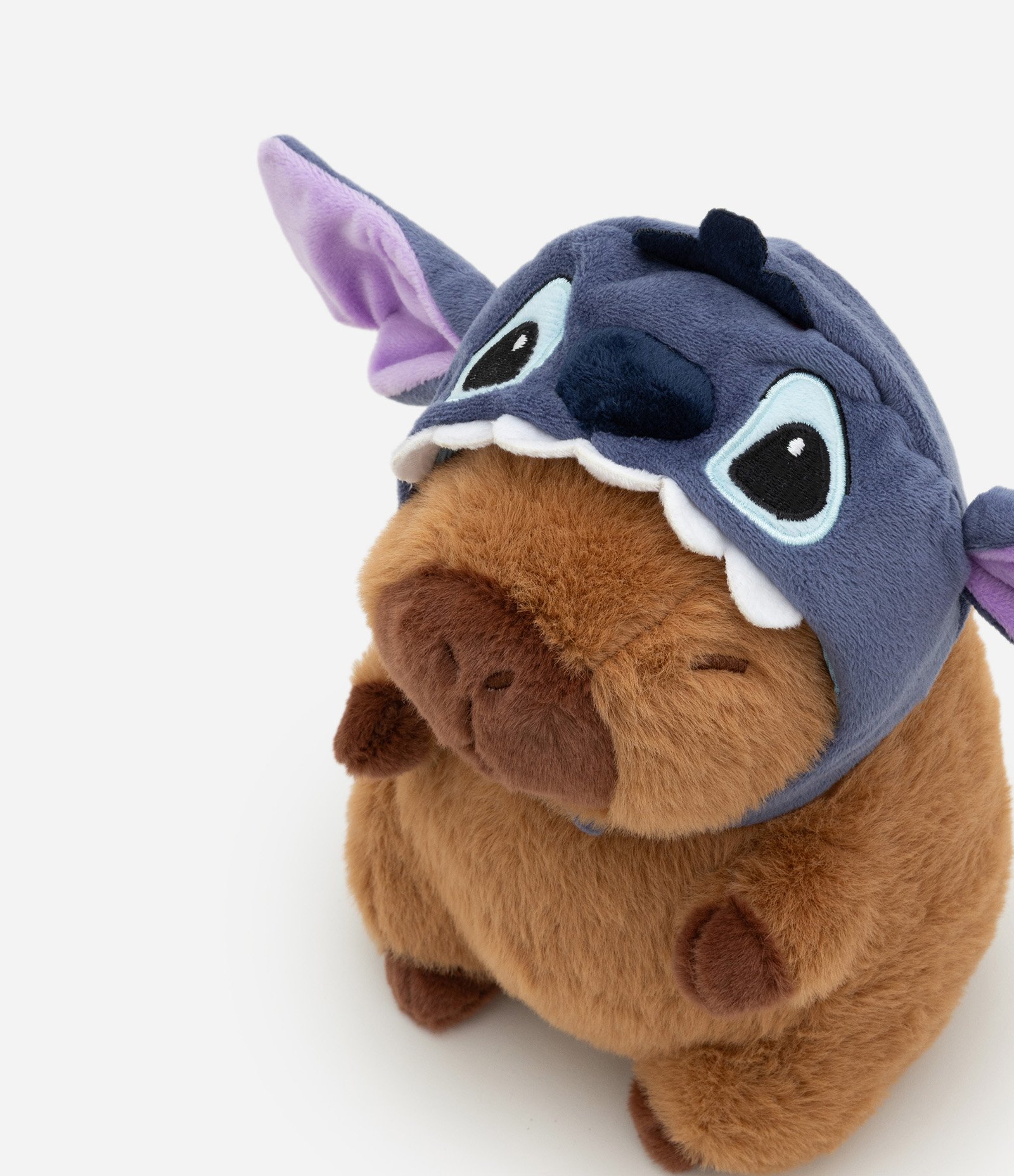 Pelúcia em Forma de Capivara com Capuz de Stitch Marrom 4