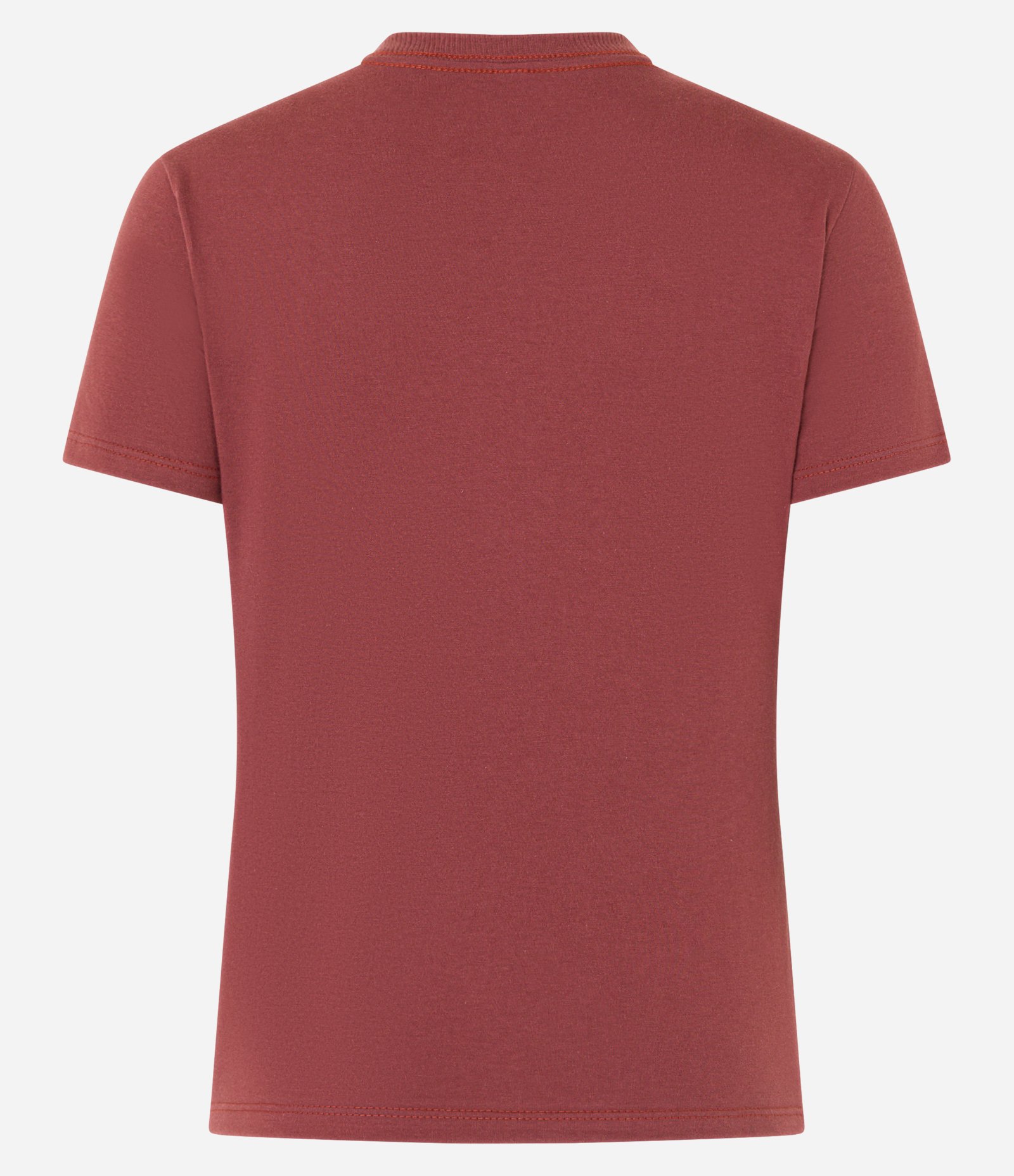 Camiseta Regular Básica em Algodão Terracota 5