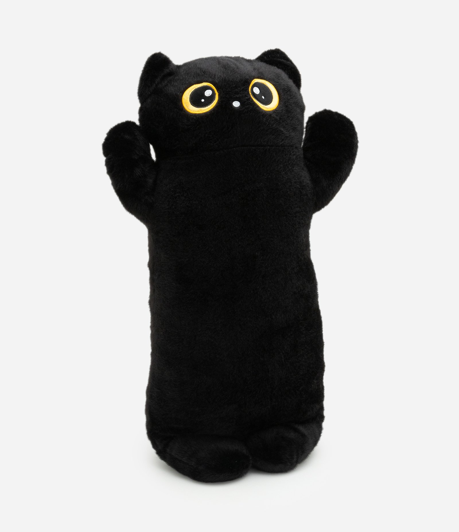 Almofada de Rolo com Formato de Gatinho Preto 1