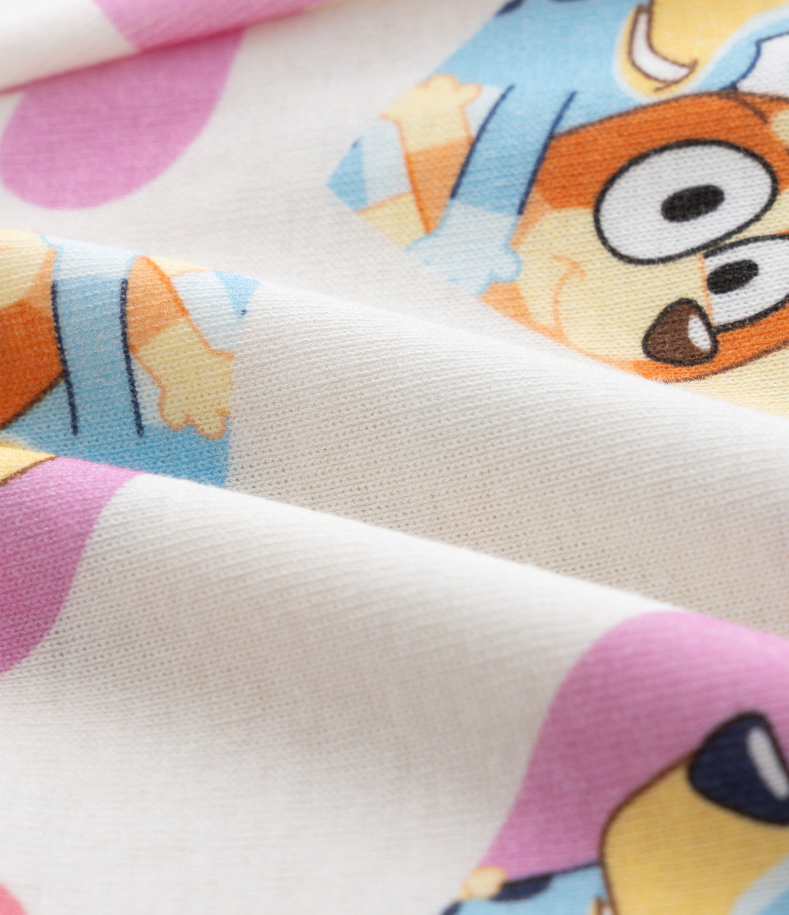 Pijama Infantil com Estampa Bluey e Bingo - Tam 3 a 8 Anos Off White 9
