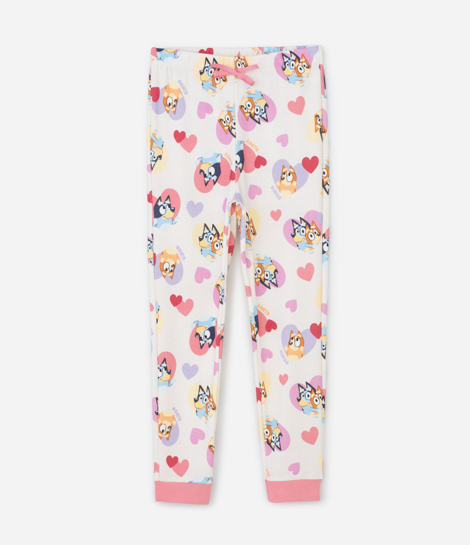Pijama Infantil com Estampa Bluey e Bingo - Tam 3 a 8 Anos Off White 4