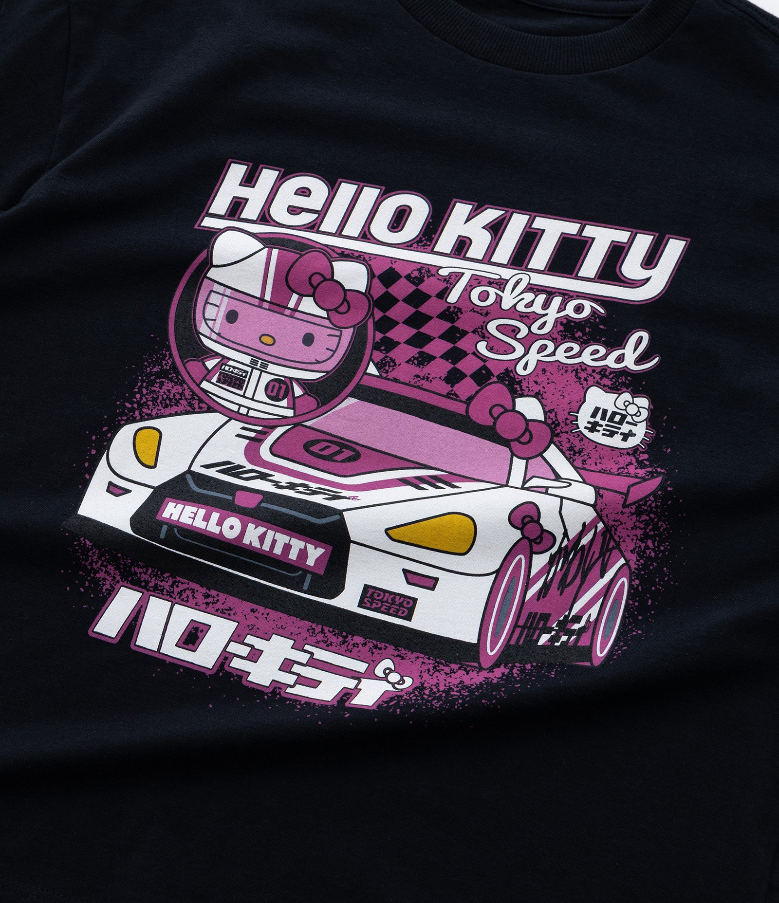Camiseta Comfort Infantil Estampada Hello Kitty - Tam 7 a 14 Anos Preto 4