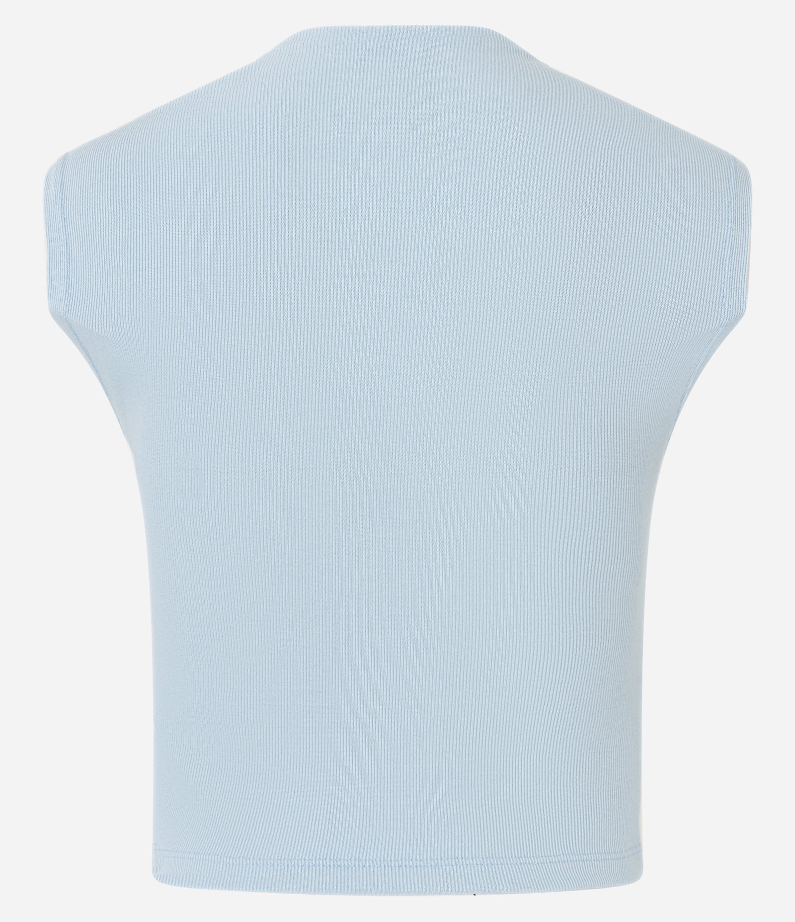 Blusa Canelada em Ribana com Golinha Alta Azul 8