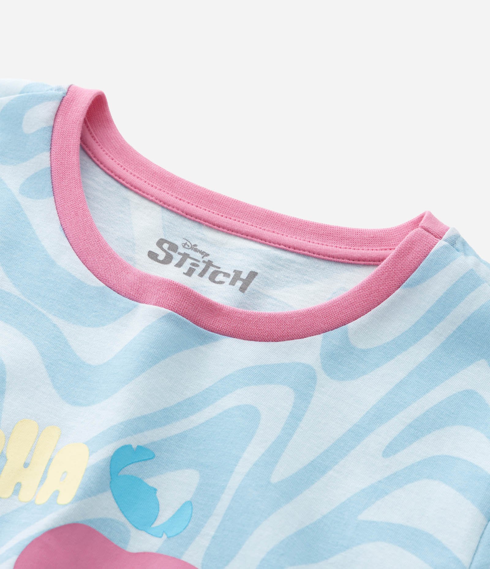 Camisola Infantil com Estampa do Stitch - Tam 5 a 14 Anos Azul 4