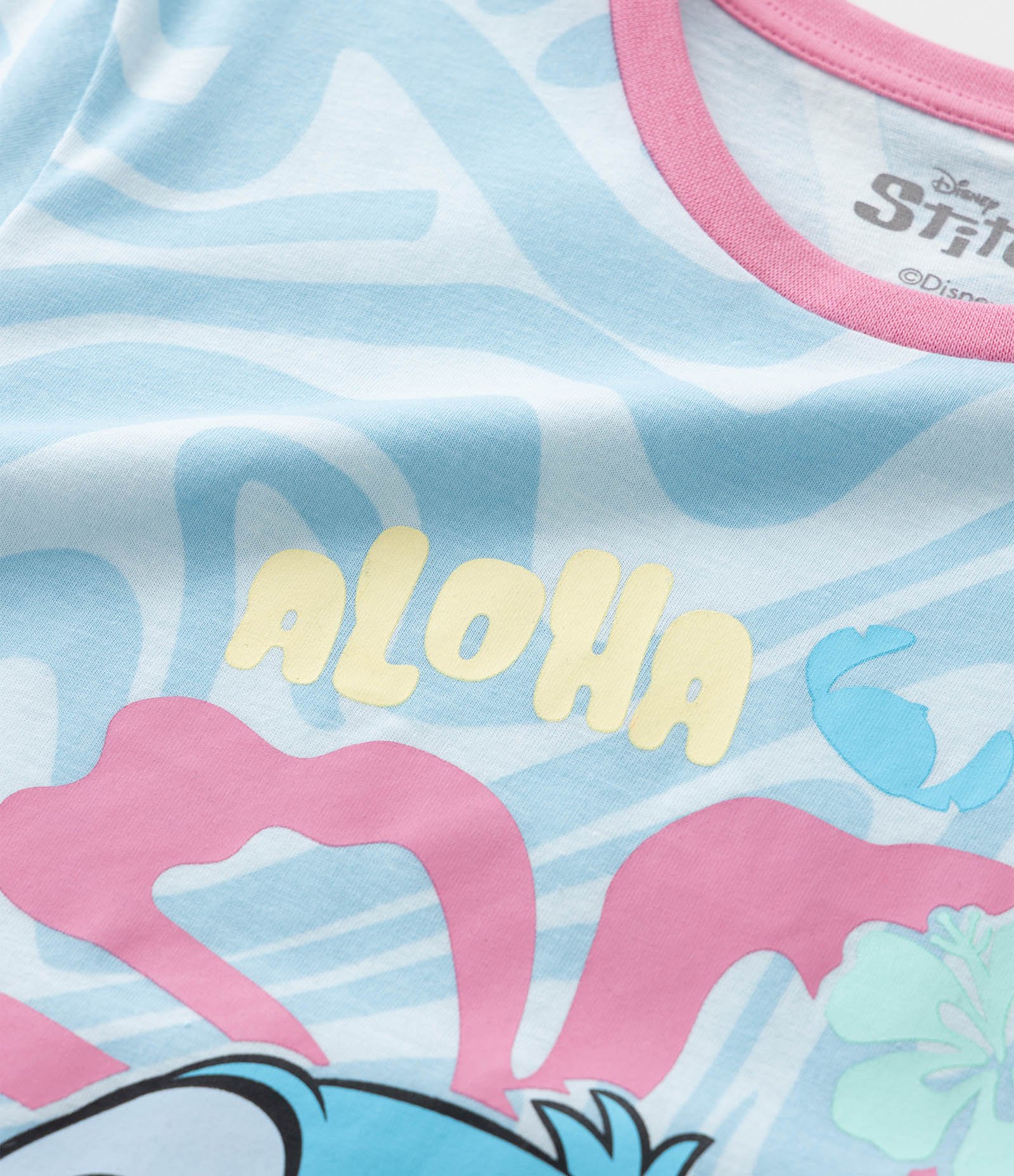 Camisola Infantil com Estampa do Stitch - Tam 5 a 14 Anos Azul 5