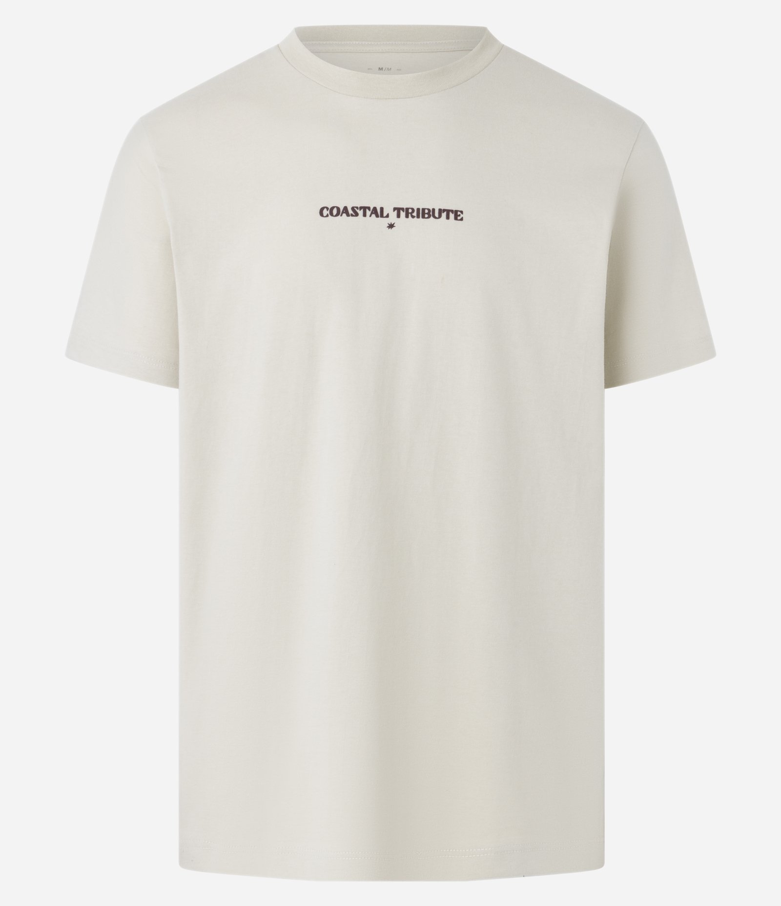 Camiseta Comfort em Algodão com Estampa de Paisagem e Lettering Bege 5