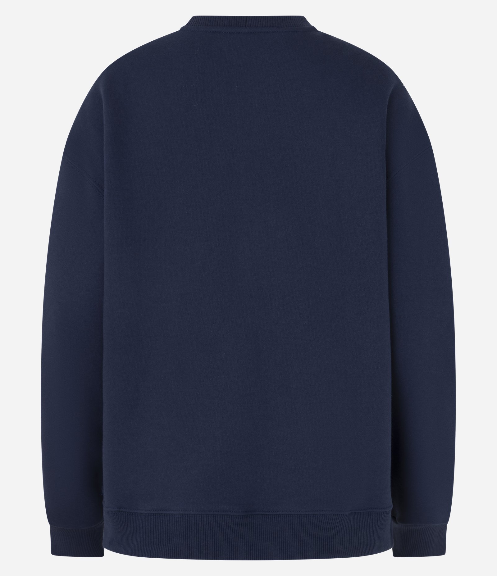 Casaco Fechado Alongado em Moletom com Felpa e Estampa Monte Carlo Azul Marinho 5