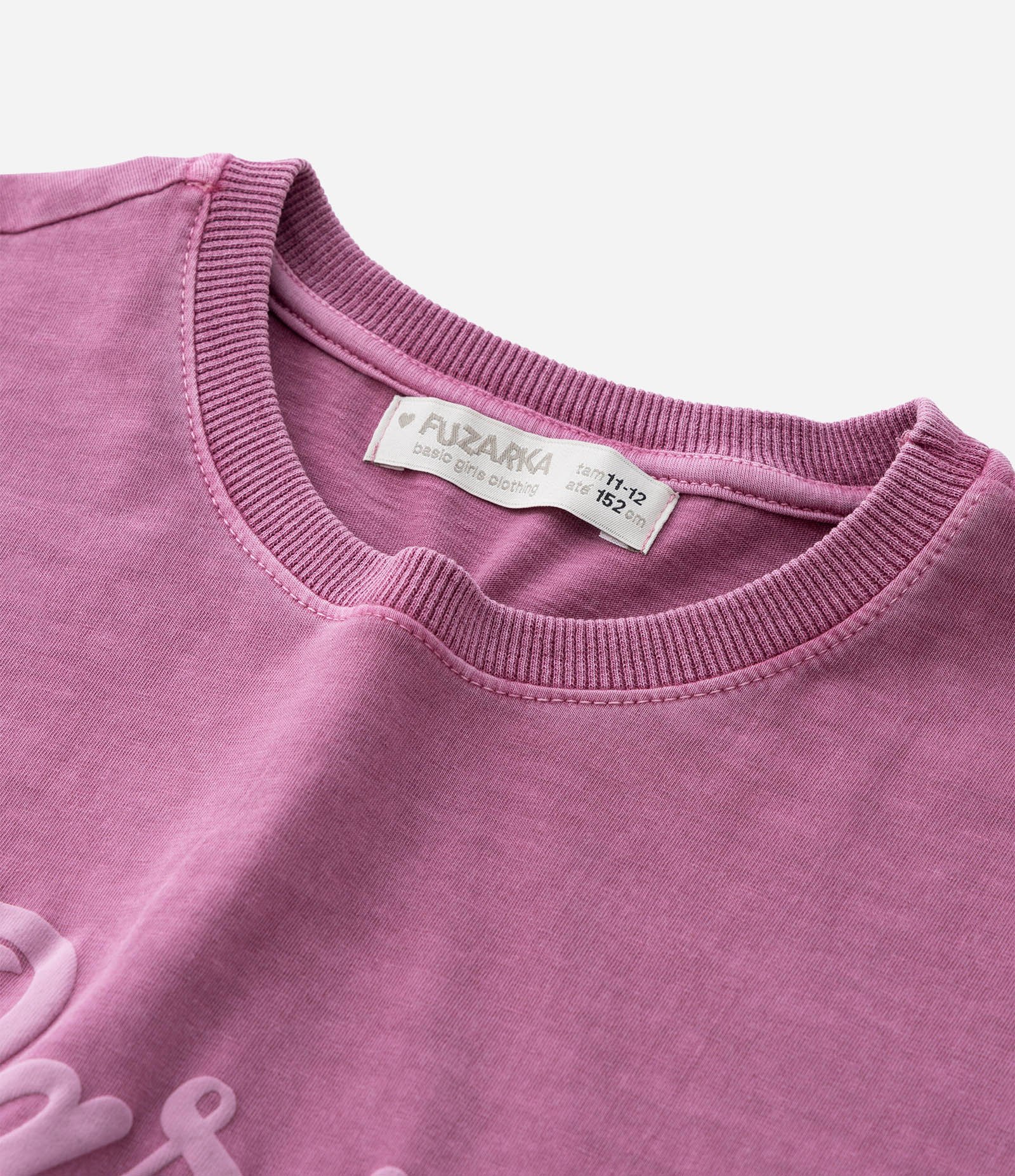 Camiseta Box Infantil Lavada - Tam 5 a 14 Anos Rosa 5