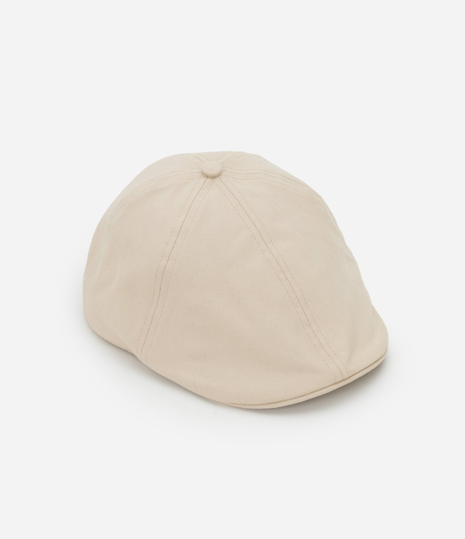 Boina em Sarja com Fechamento de Elástico Bege 6