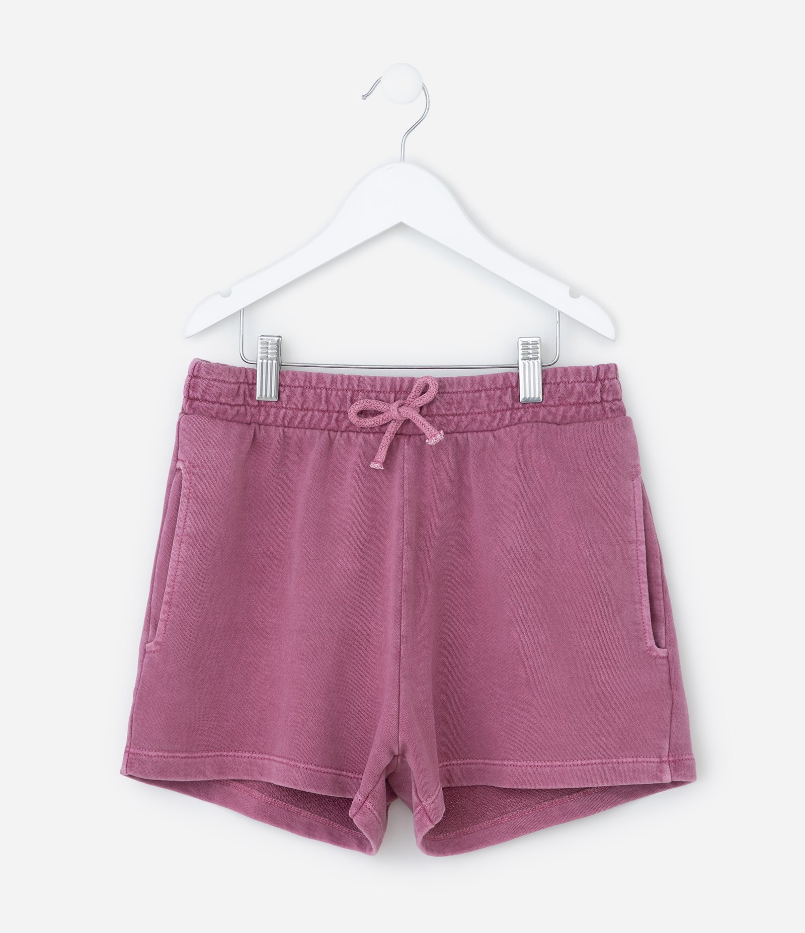 Bermuda Infantil em Cotton Lavada - Tam 5 a 14 Anos Roxo 2