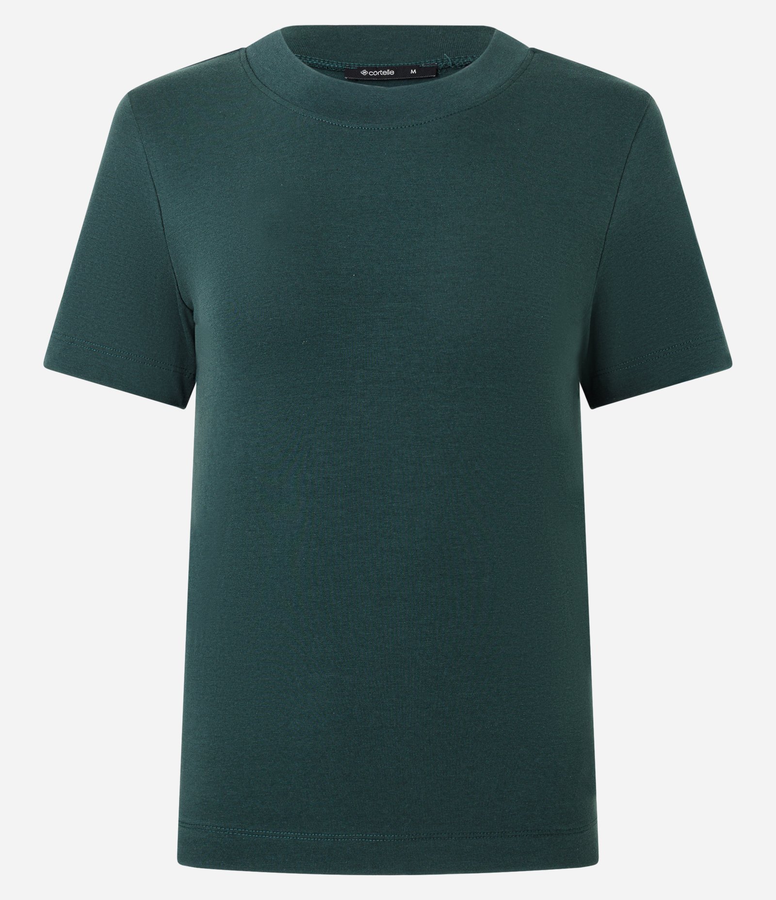 Blusa Básica Justinha em Ribana de Algodão Verde 2