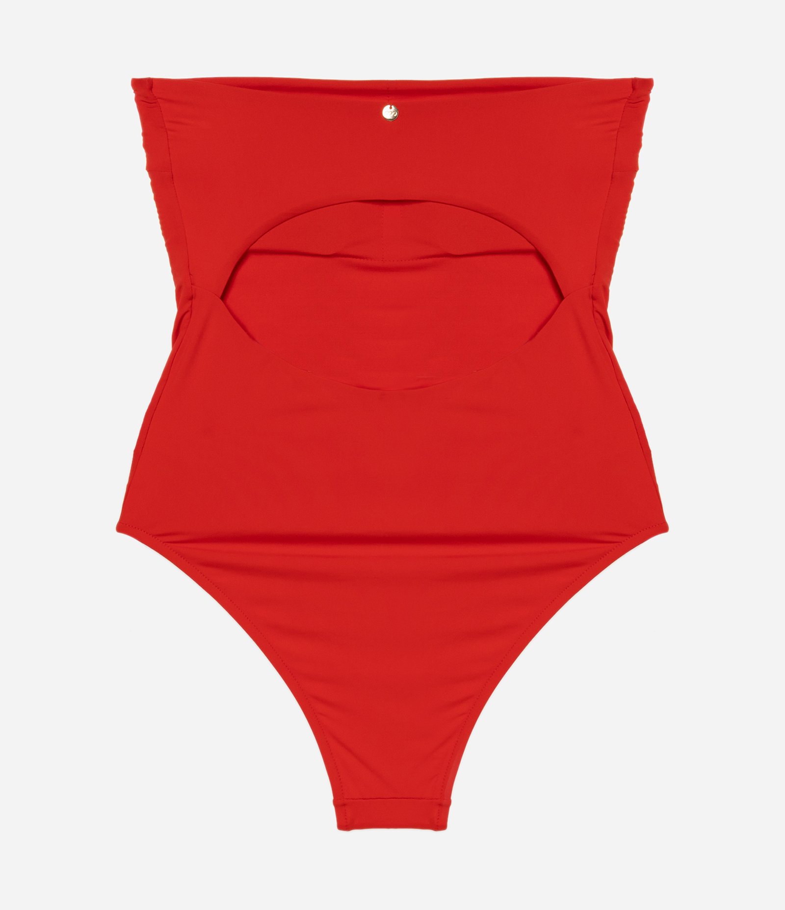 Maiô Tomara que Caia em Microfibra com Recorte nas Costas Vermelho 6