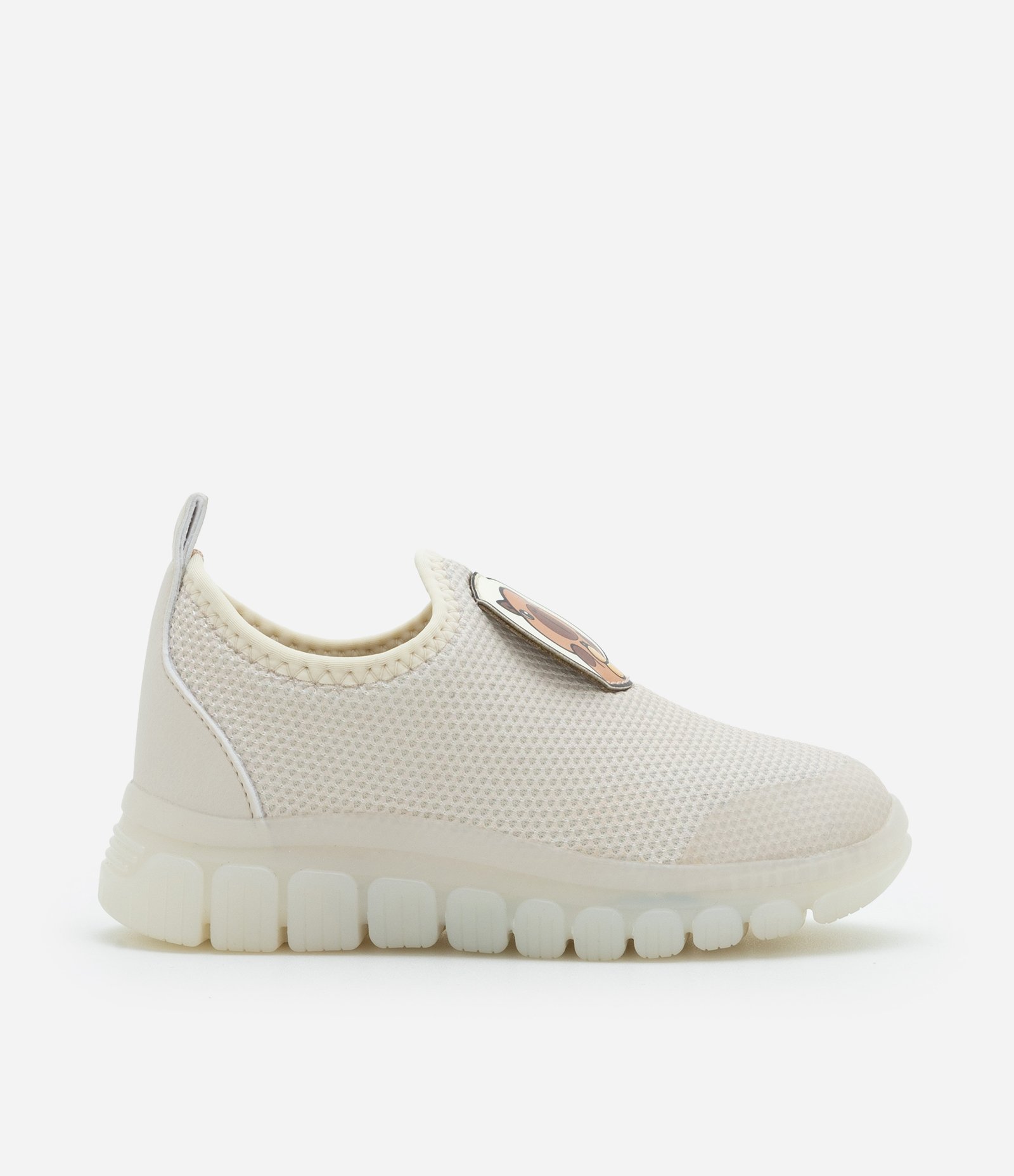 Tênis Calce Fácil Infantil com Sola LED e Estampa Capivara - Tam 20 ao 27 Off White 6