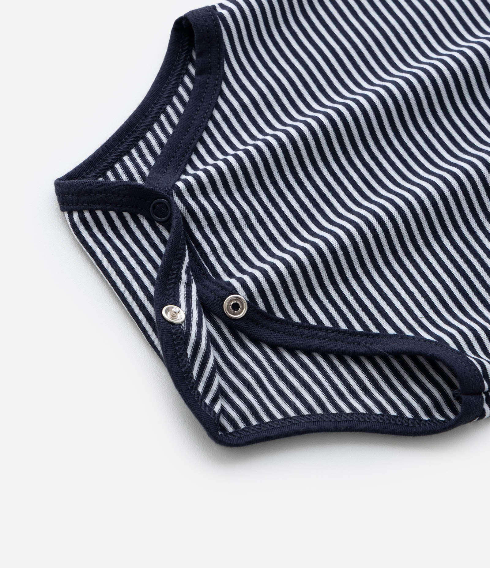 Body Infantil com Estampa Listrada - Tam 0 a 18 Meses Azul 5