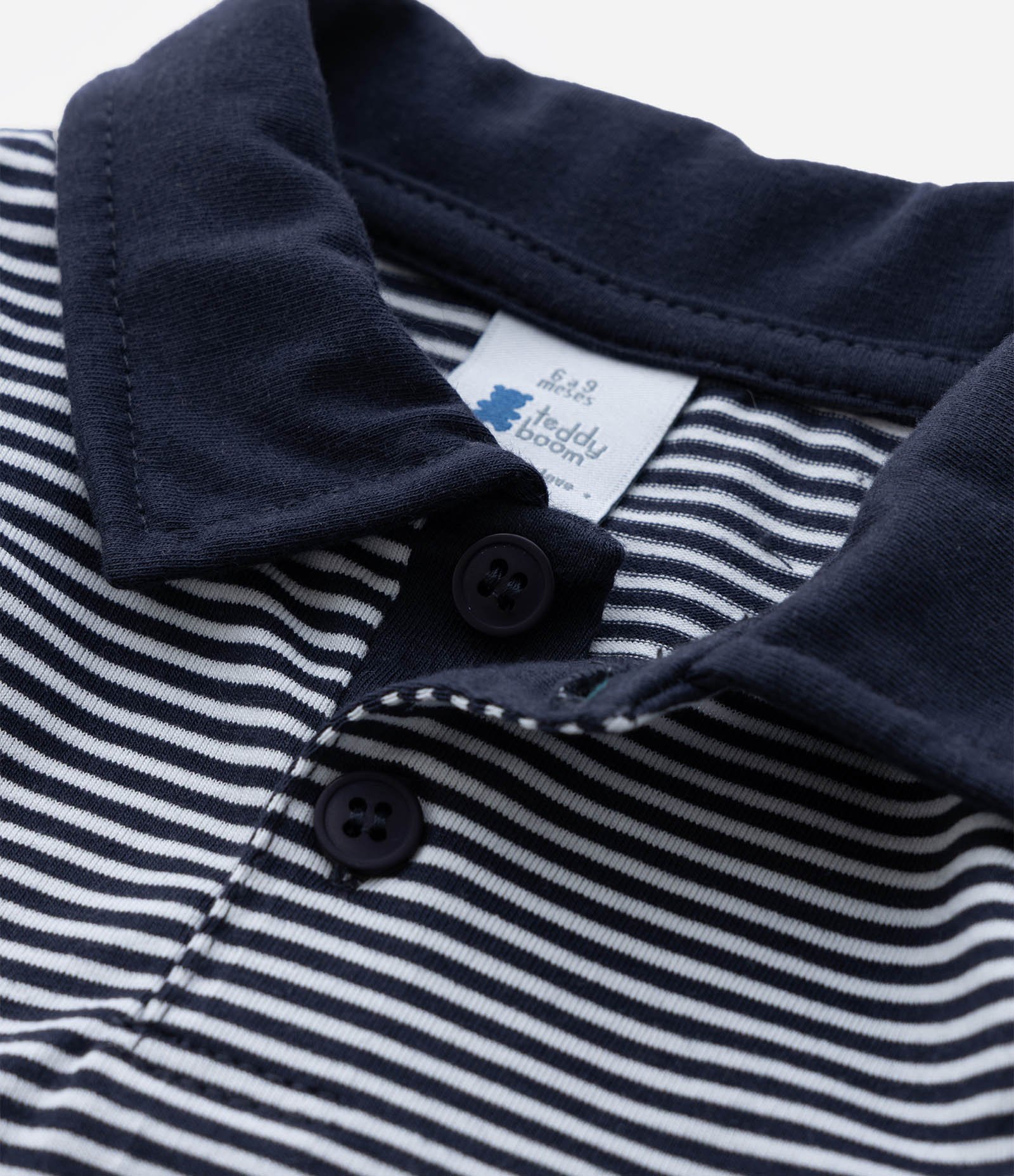 Body Infantil com Estampa Listrada - Tam 0 a 18 Meses Azul 6