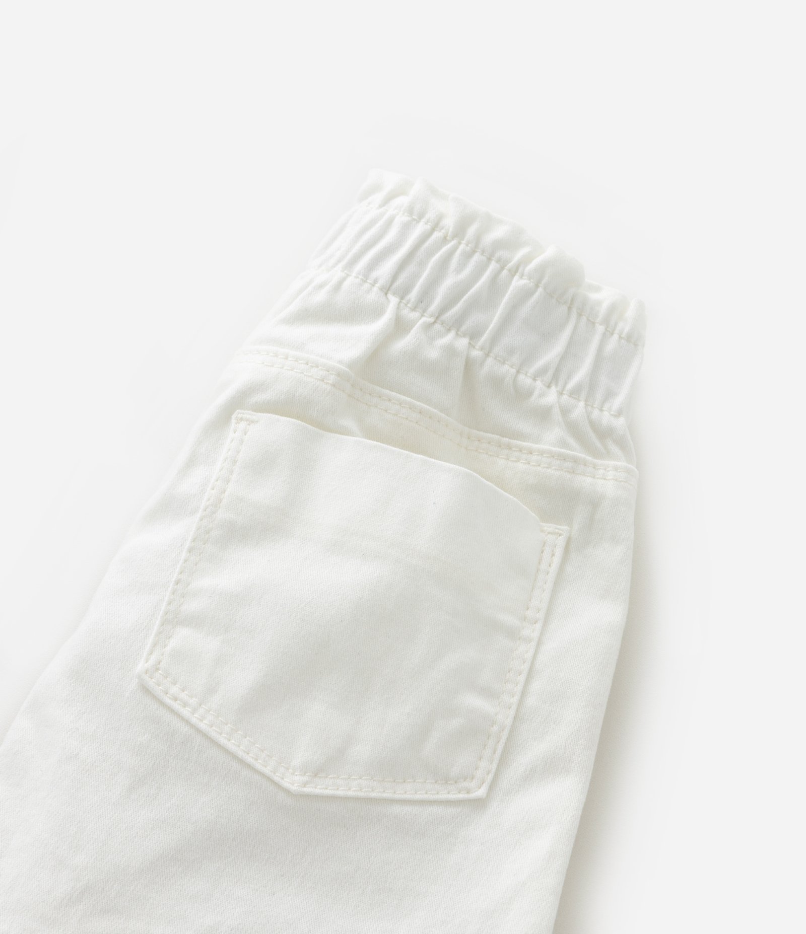 Short Infantil Clochard em Sarja com Estampa de Laços - Tam 1 a 6 Anos Branco 6