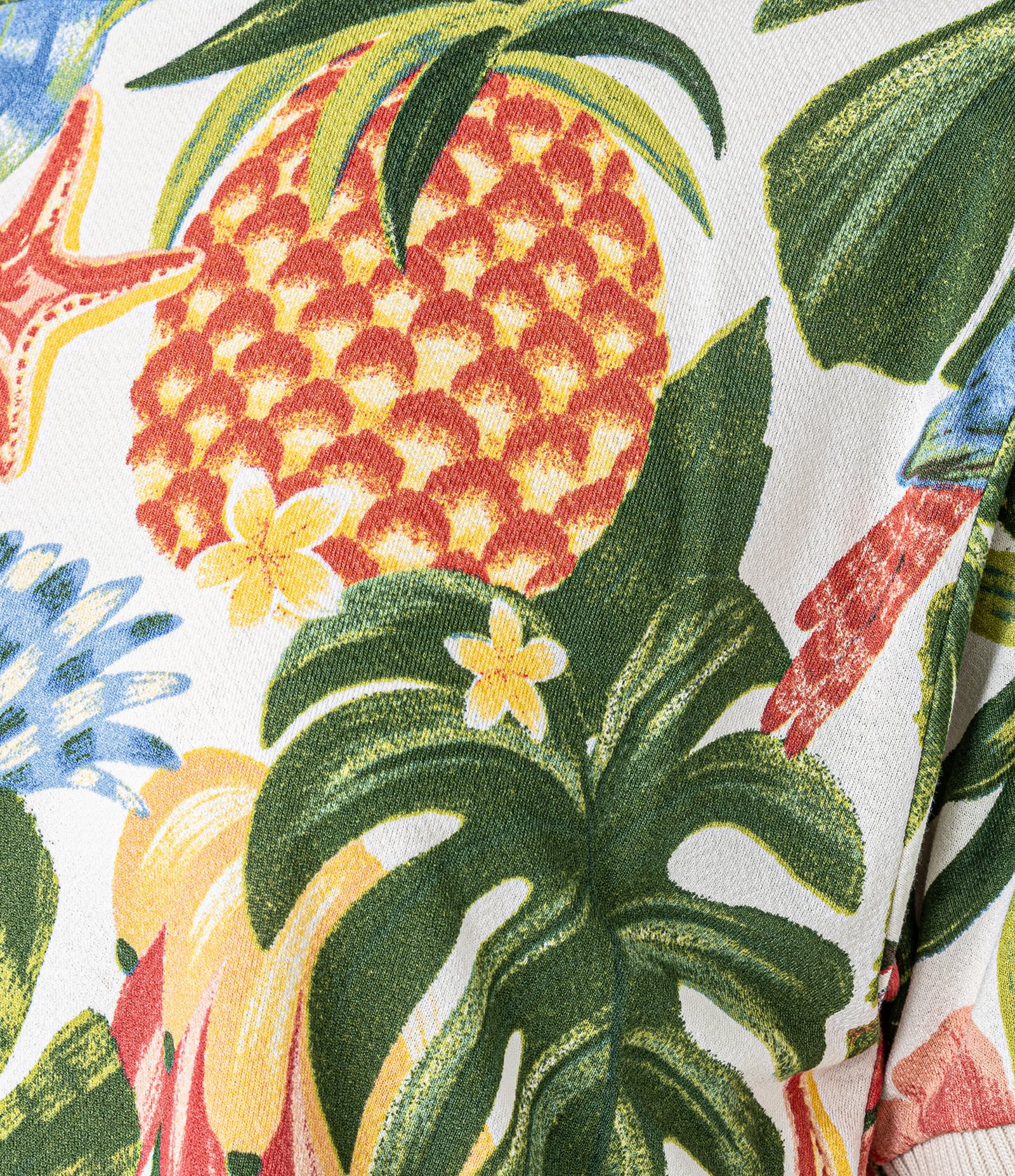 Blusa Cropped em Viscose com Estampa Tropical Multicores 5