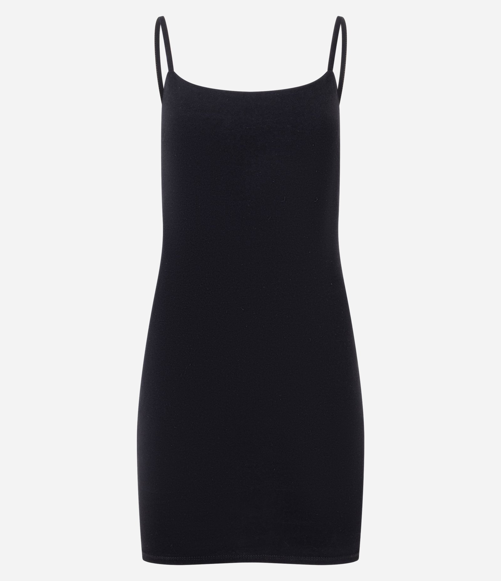 Vestido Tubinho Básico em Cotton com Alças Finas Preto 5