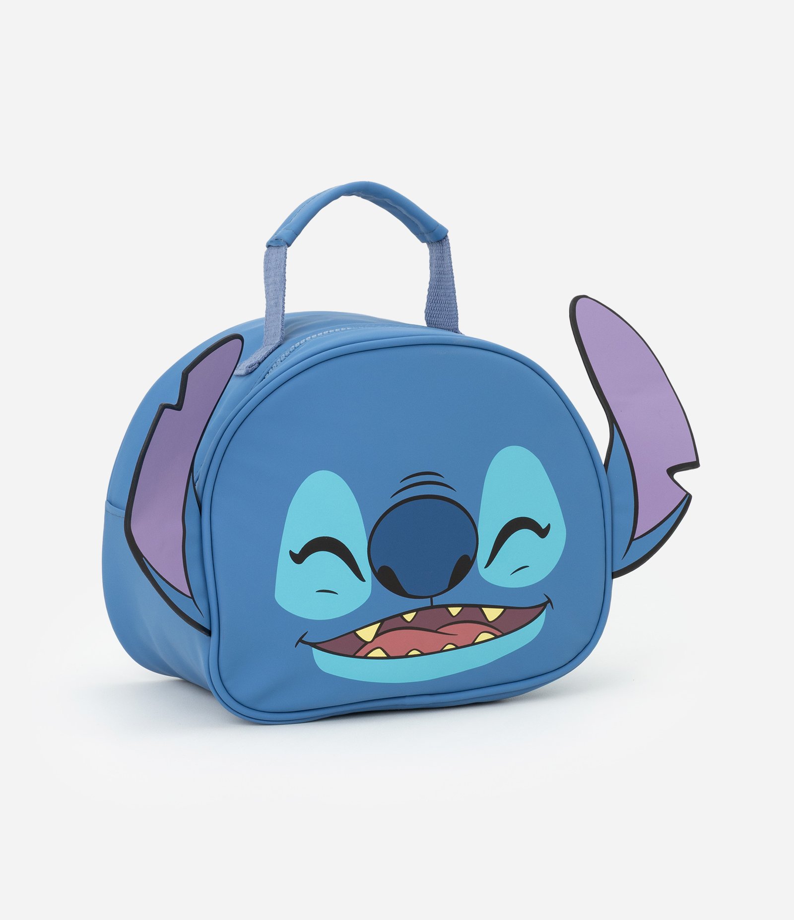 Lancheira Divertida com Estampa do Stitch e Orelhas 3D Azul 1