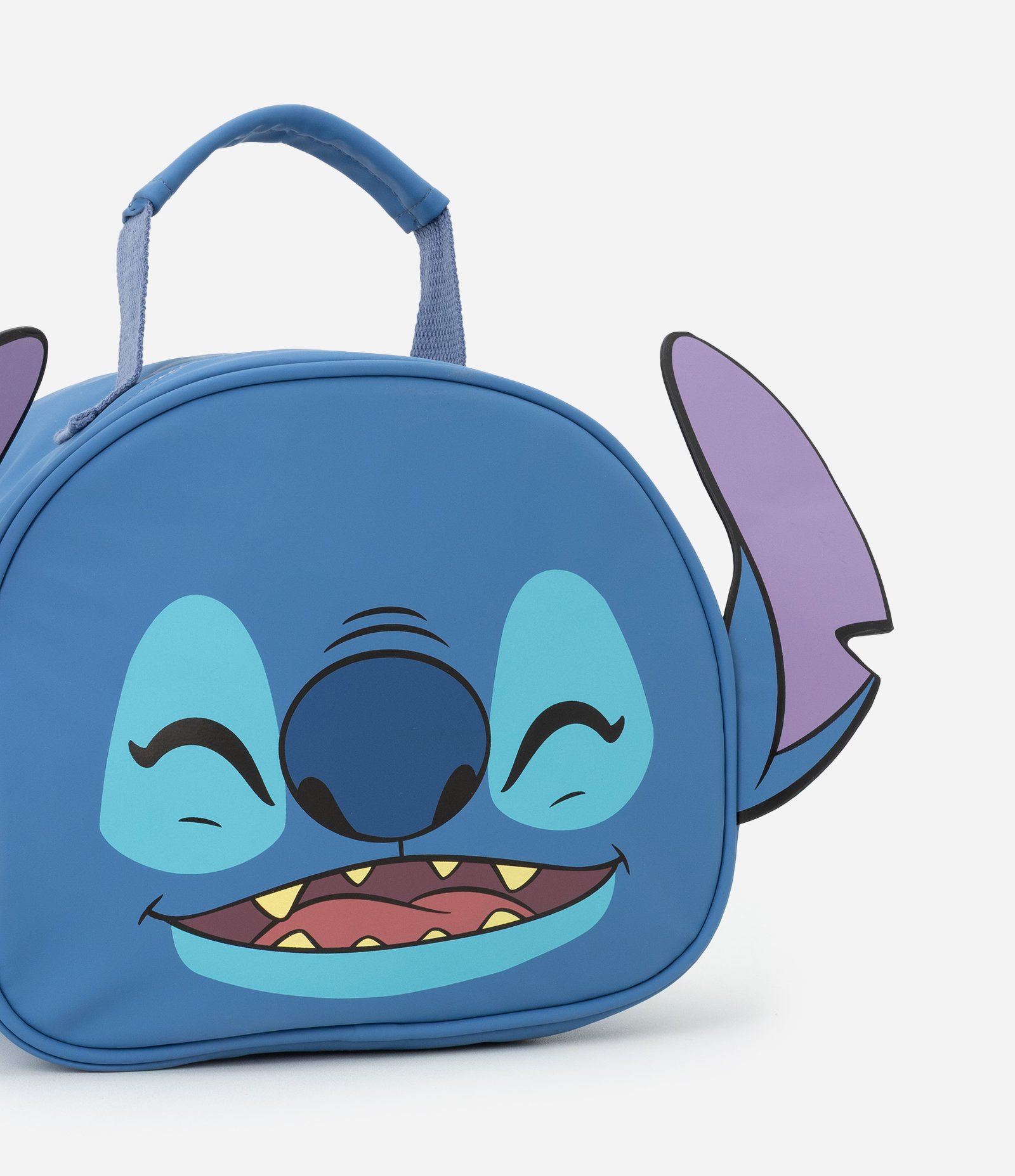 Lancheira Divertida com Estampa do Stitch e Orelhas 3D Azul 4